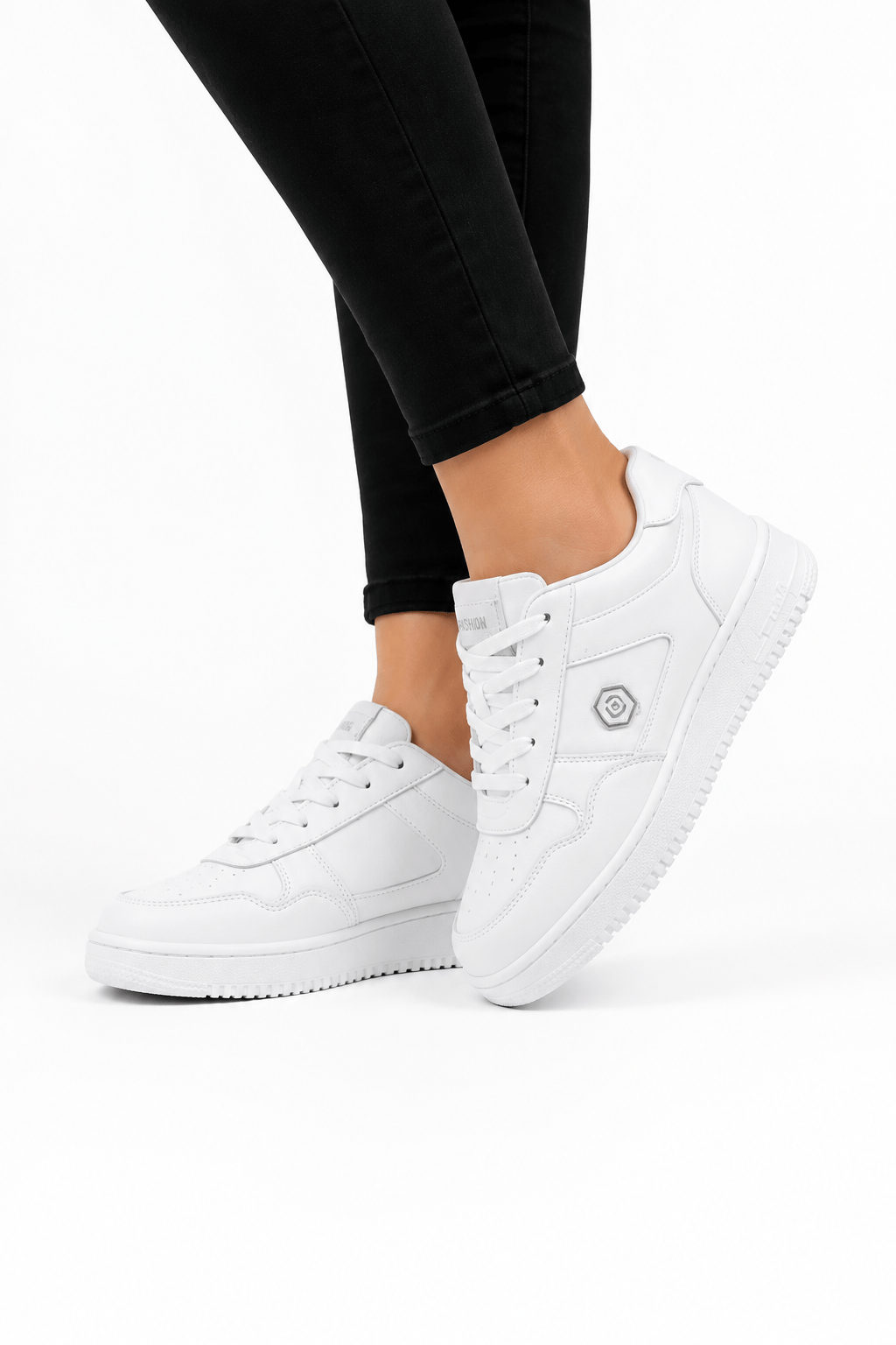 Unisex Cilt Sneaker Ayakkabı BEYAZ