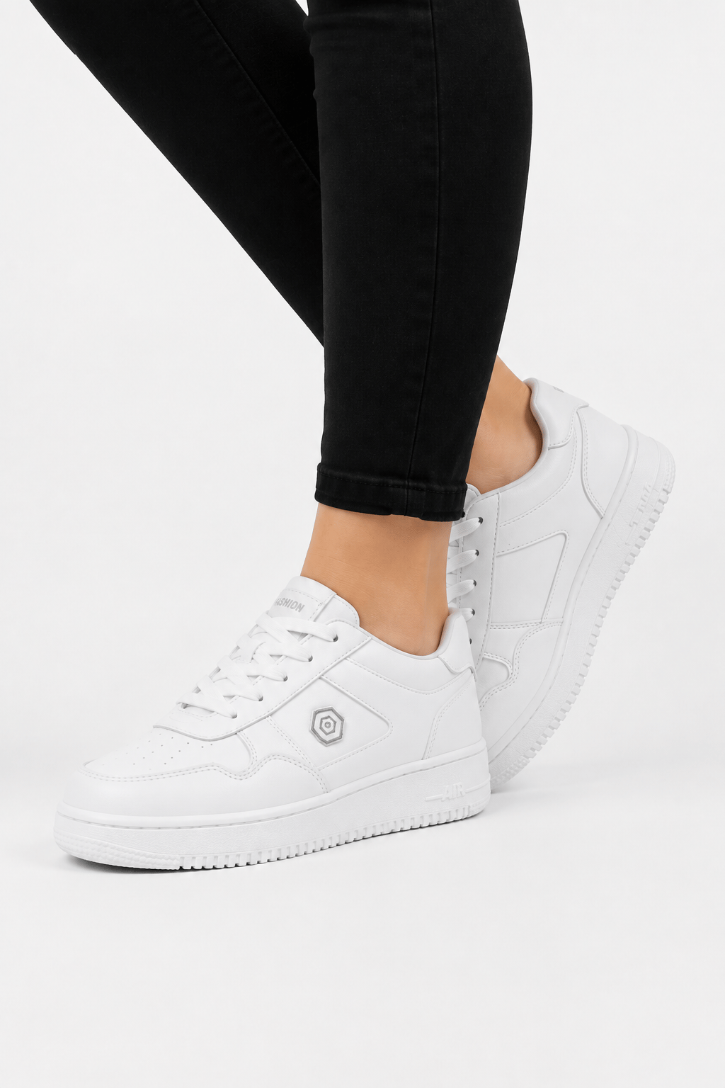 Unisex Cilt Sneaker Ayakkabı BEYAZ