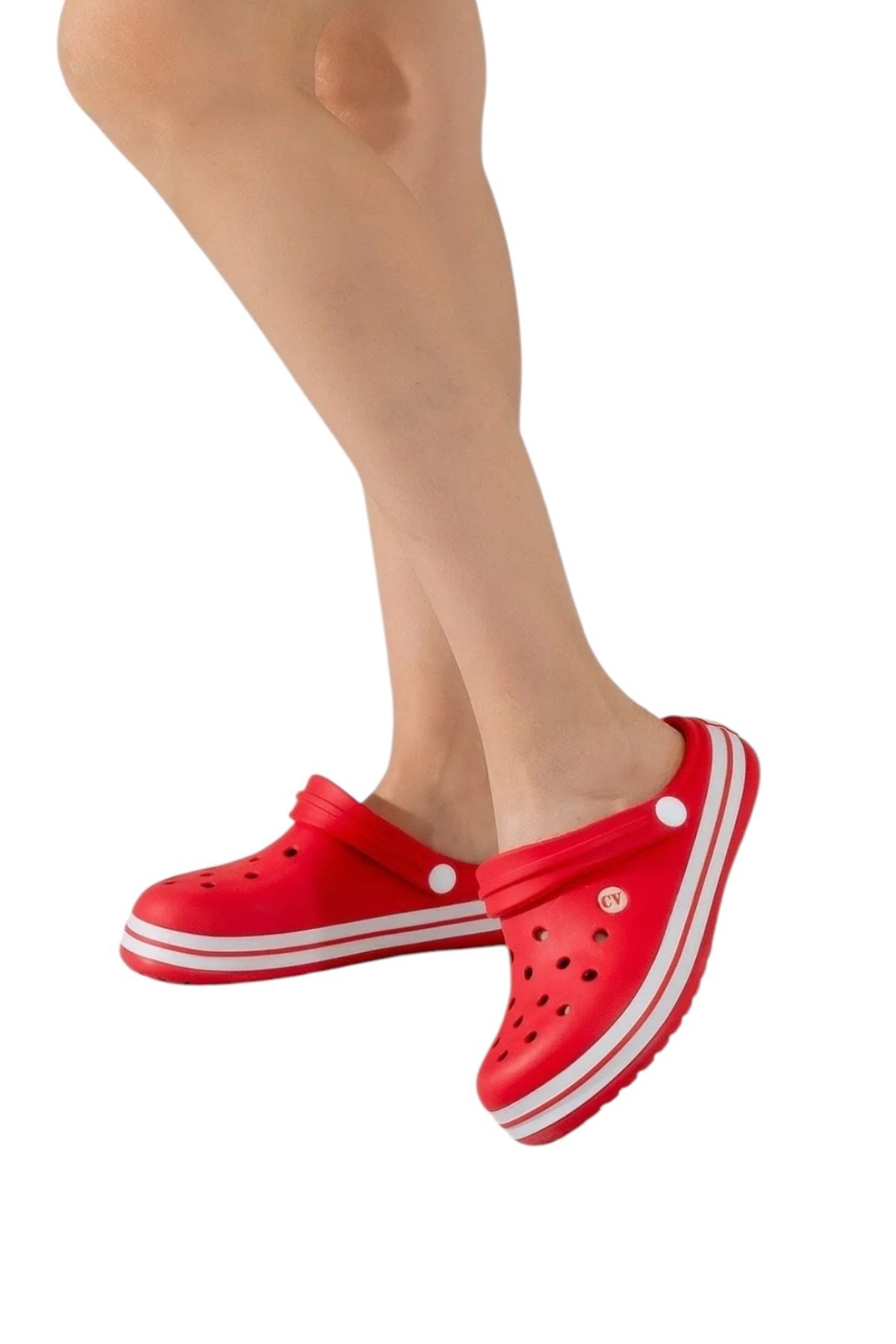 Unisex Comfort Hafif Medikal Hemşire Sabo Terlik KIRMIZI