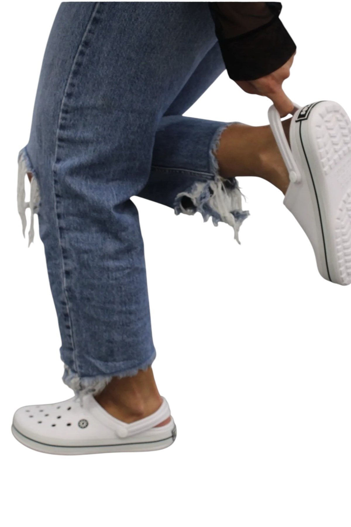Unisex Comfort Hafif Medikal Hemşire Sabo Terlik BEYAZ