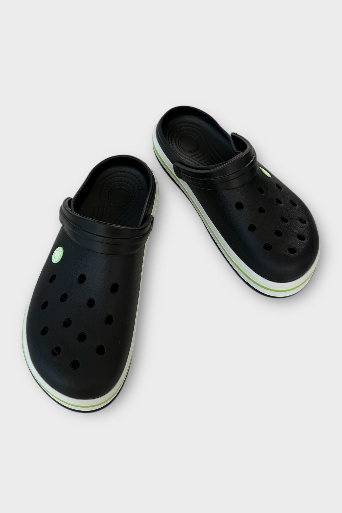Unisex Comfort Hafif Medikal Hemşire Sabo Terlik SİYAH - YEŞİL