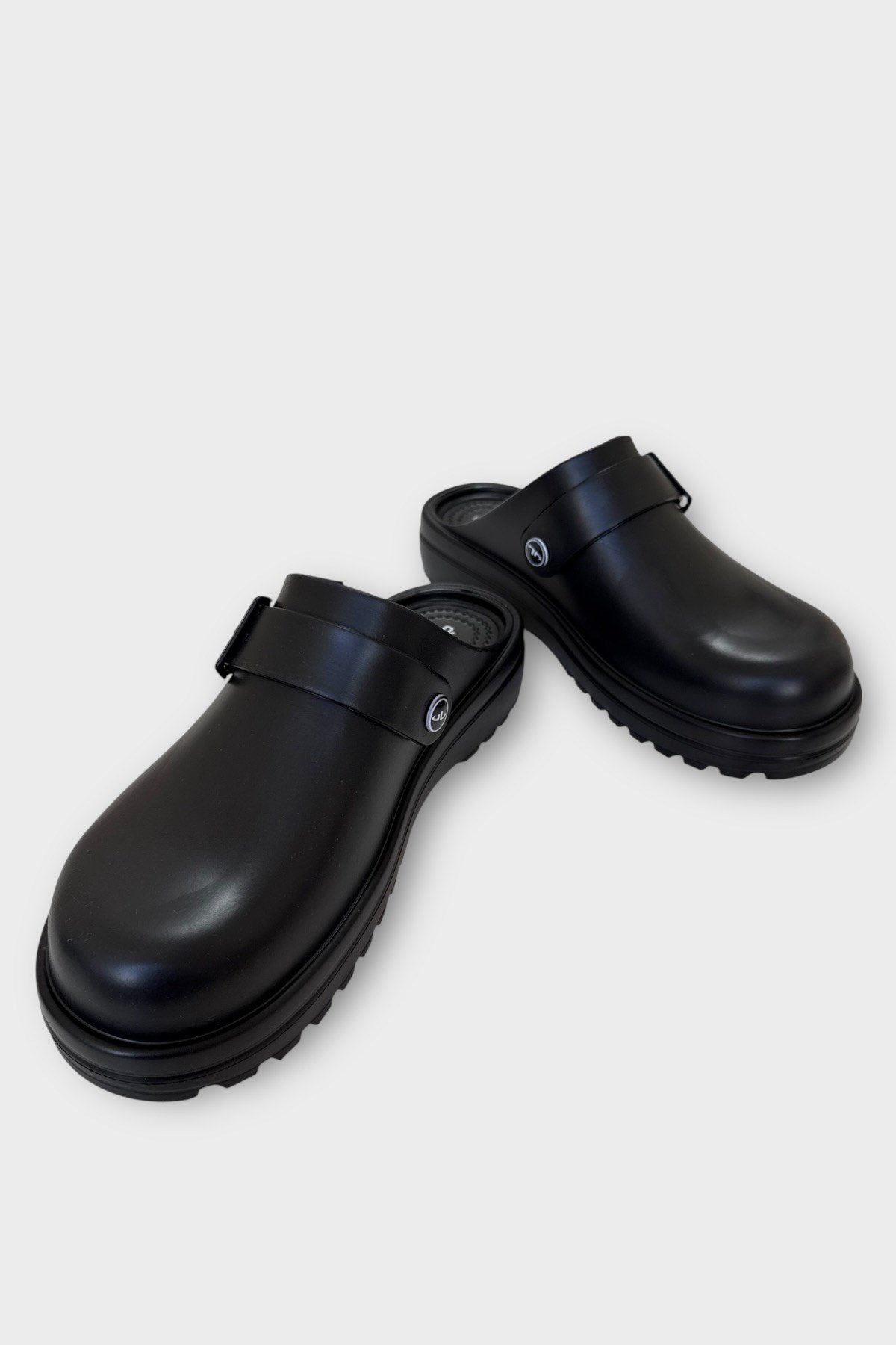 Unisex Comfort Kalın Taban Medikal Hemşire Doktor Sabo Terlik SİYAH