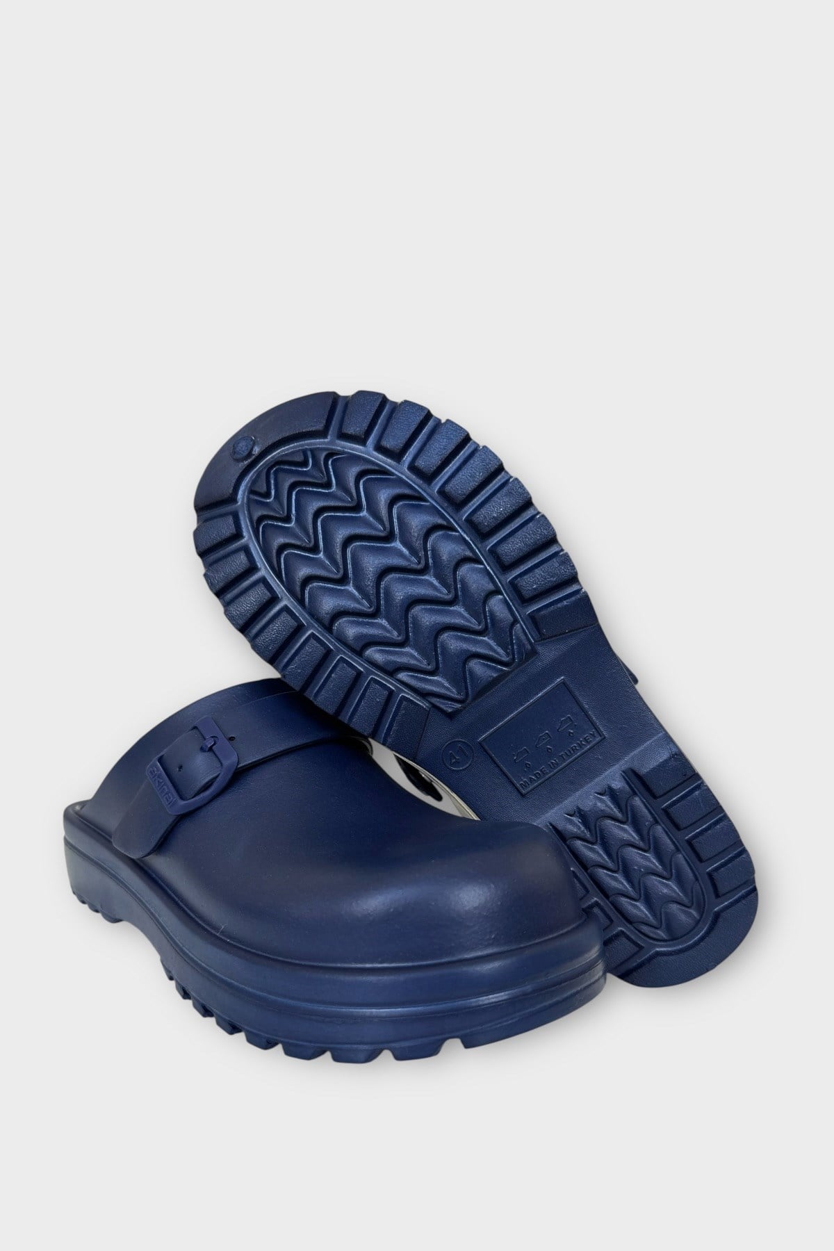 Unisex Comfort Kalın Taban Medikal Hemşire Doktor Sabo Terlik LACİVERT