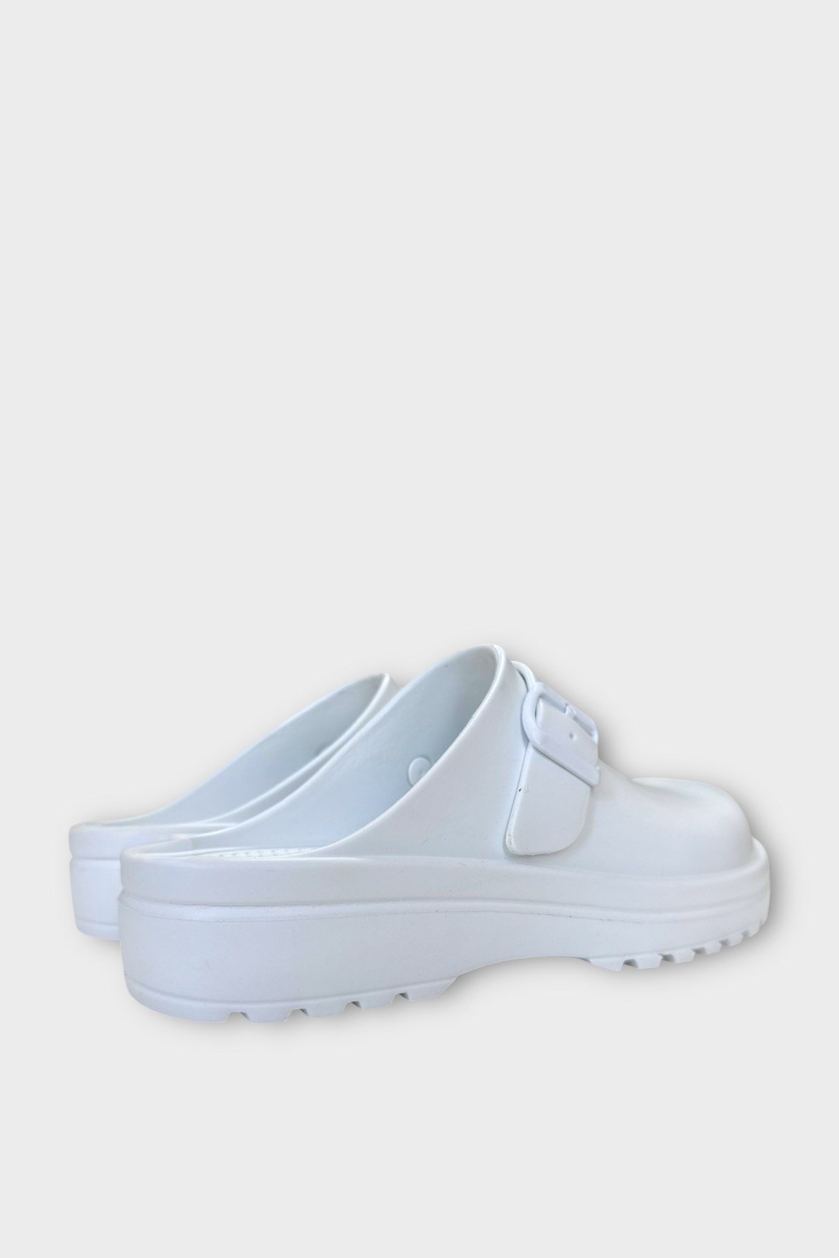 Unisex Comfort Kalın Taban Medikal Hemşire Doktor Sabo Terlik BEYAZ