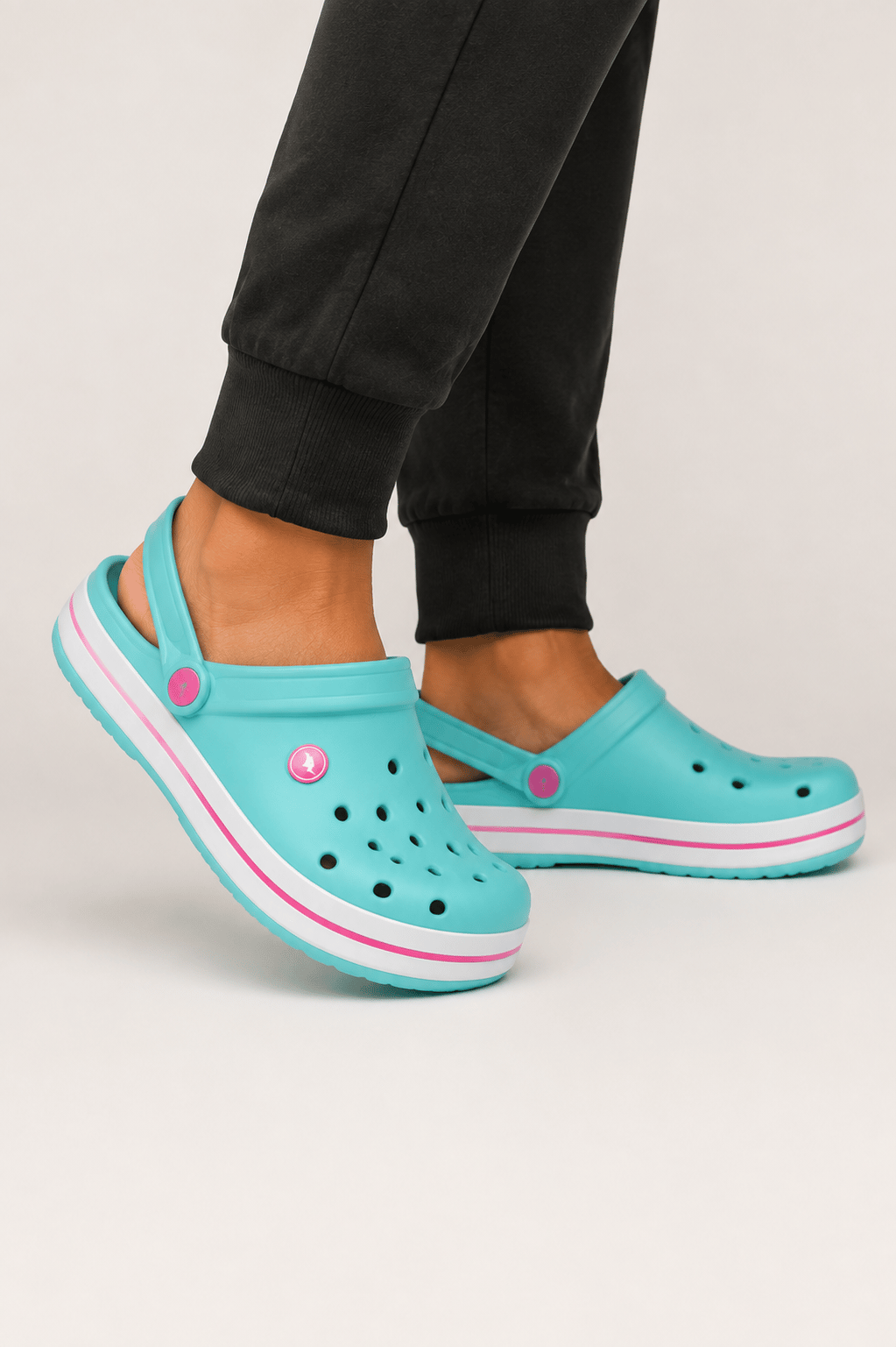Unisex Confort Medikal Hemşire Sabo Terlik YEŞİL-PEMBE