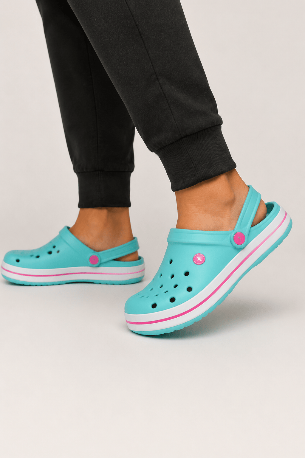 Unisex Confort Medikal Hemşire Sabo Terlik YEŞİL-PEMBE