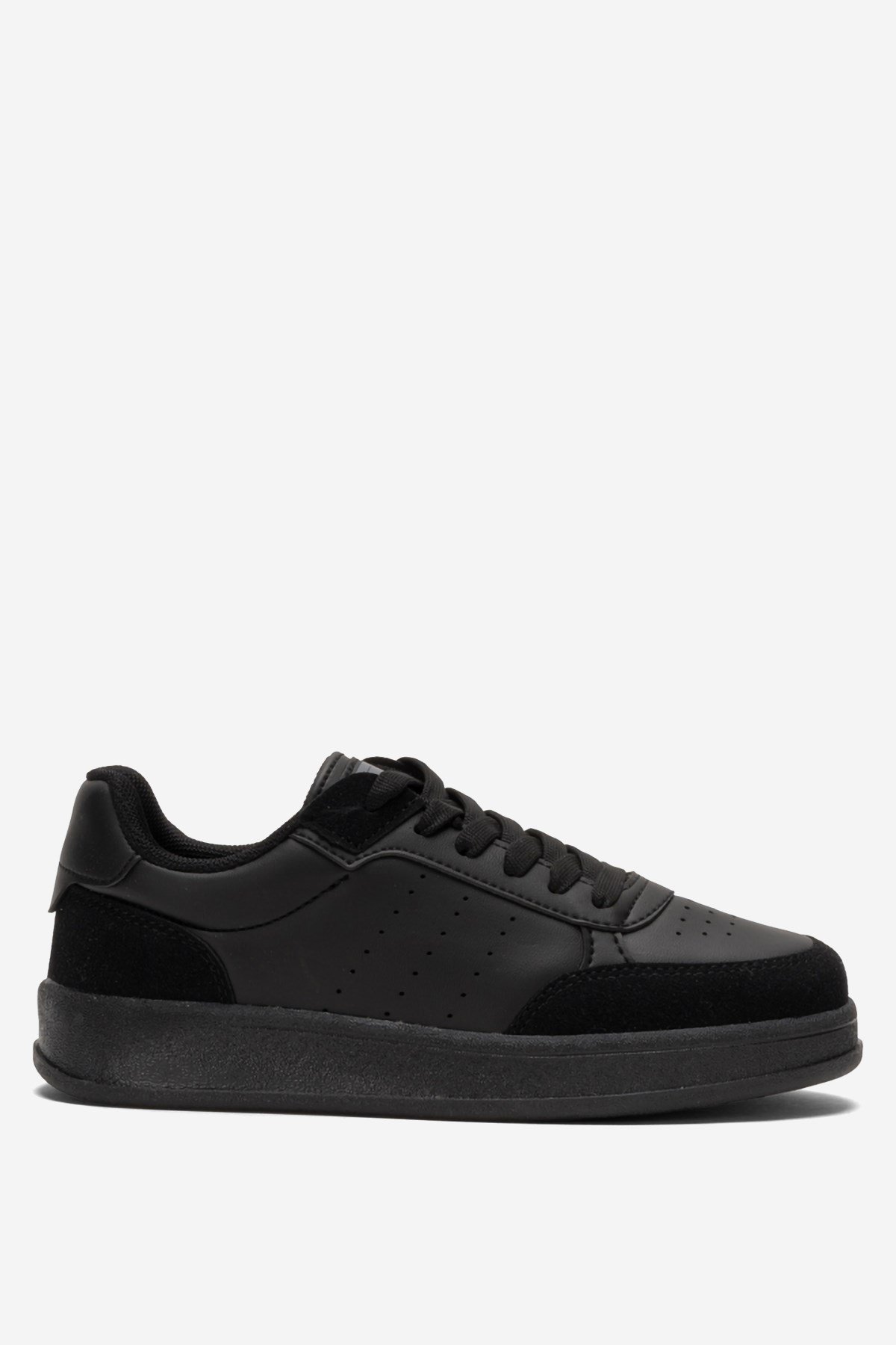 Unisex Düz Hafif Taban Sneaker Ayakkabı SİYAH