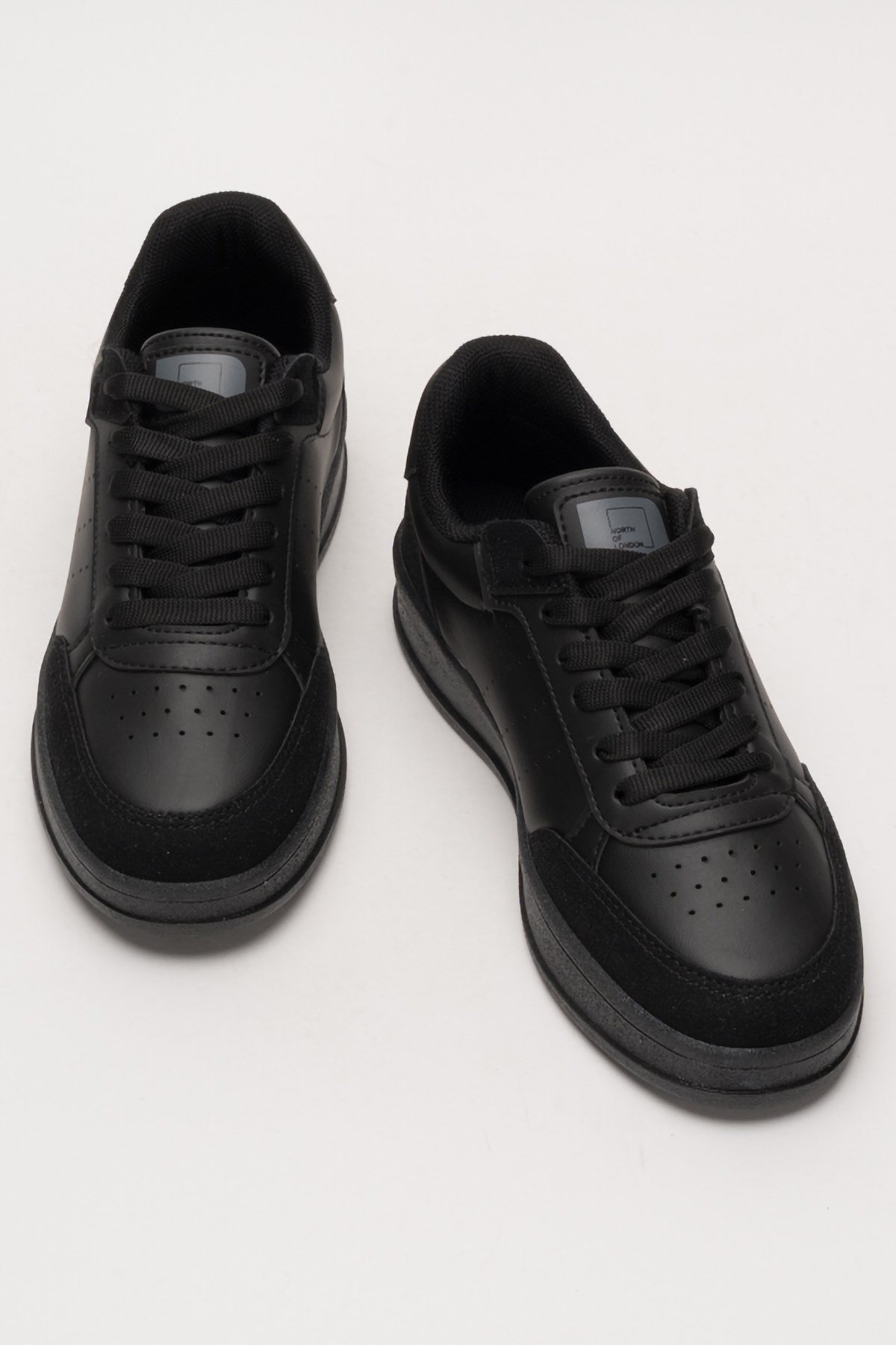 Unisex Düz Hafif Taban Sneaker Ayakkabı SİYAH