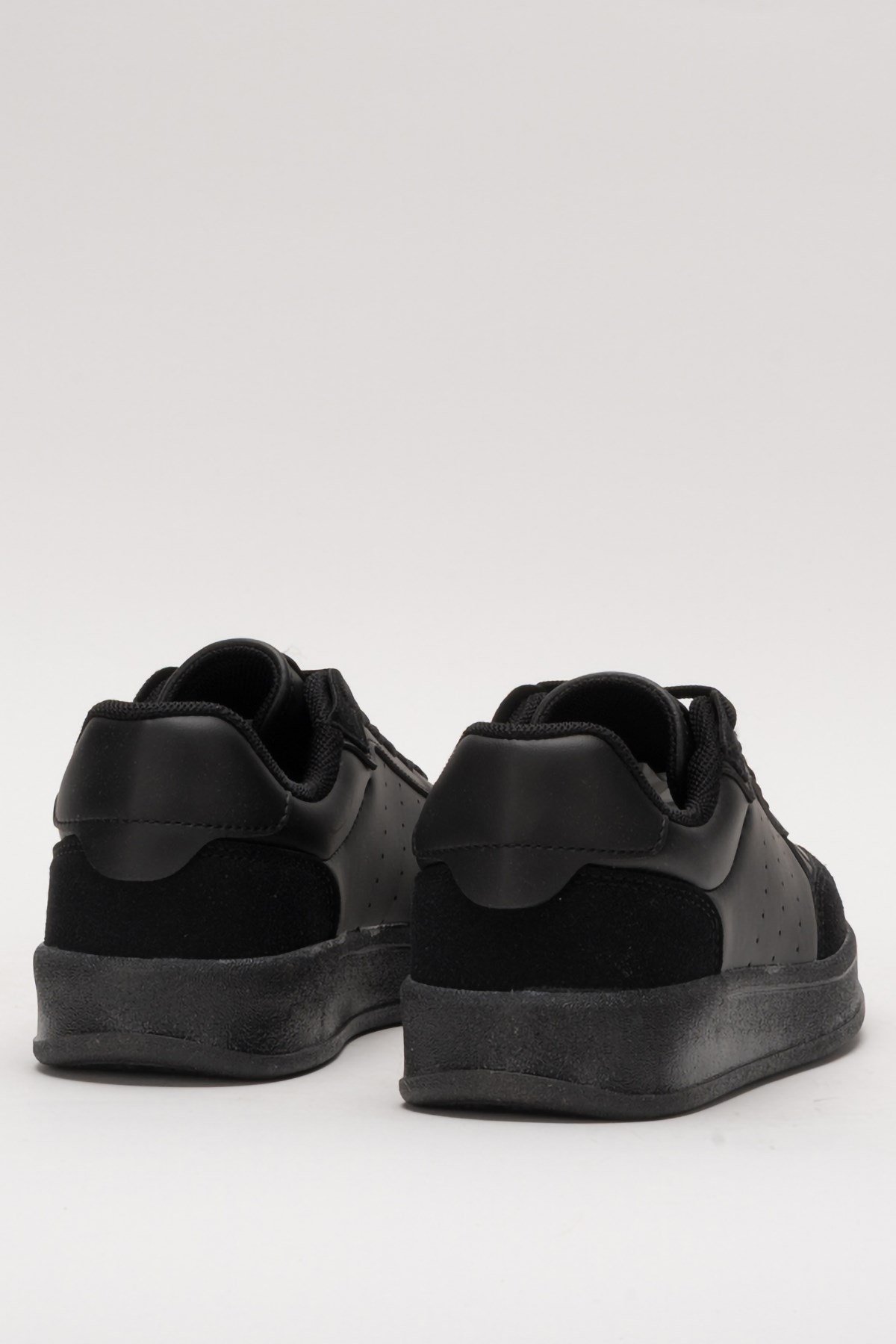 Unisex Düz Hafif Taban Sneaker Ayakkabı SİYAH