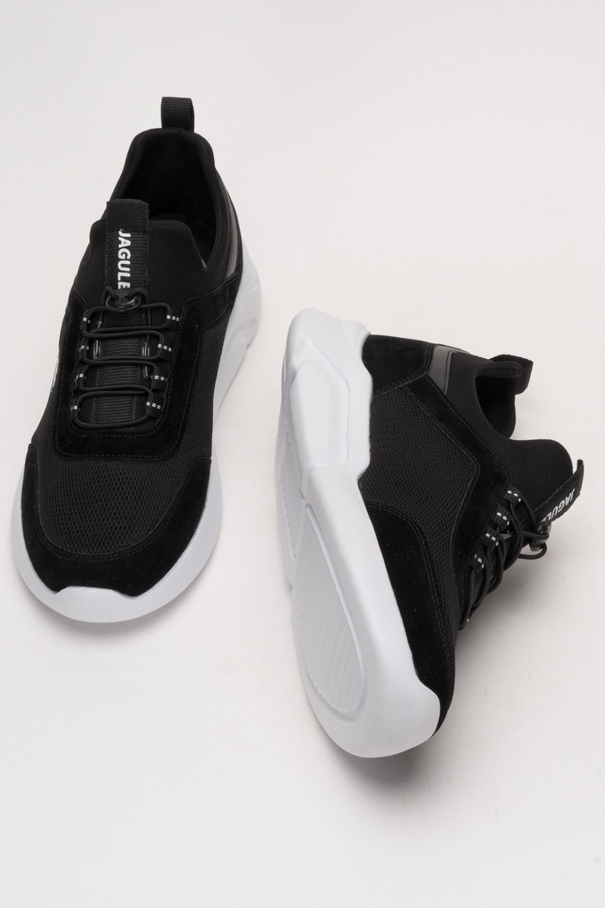 Unisex Faylon Taban Airfile Spor Ayakkabı SİYAH - BEYAZ