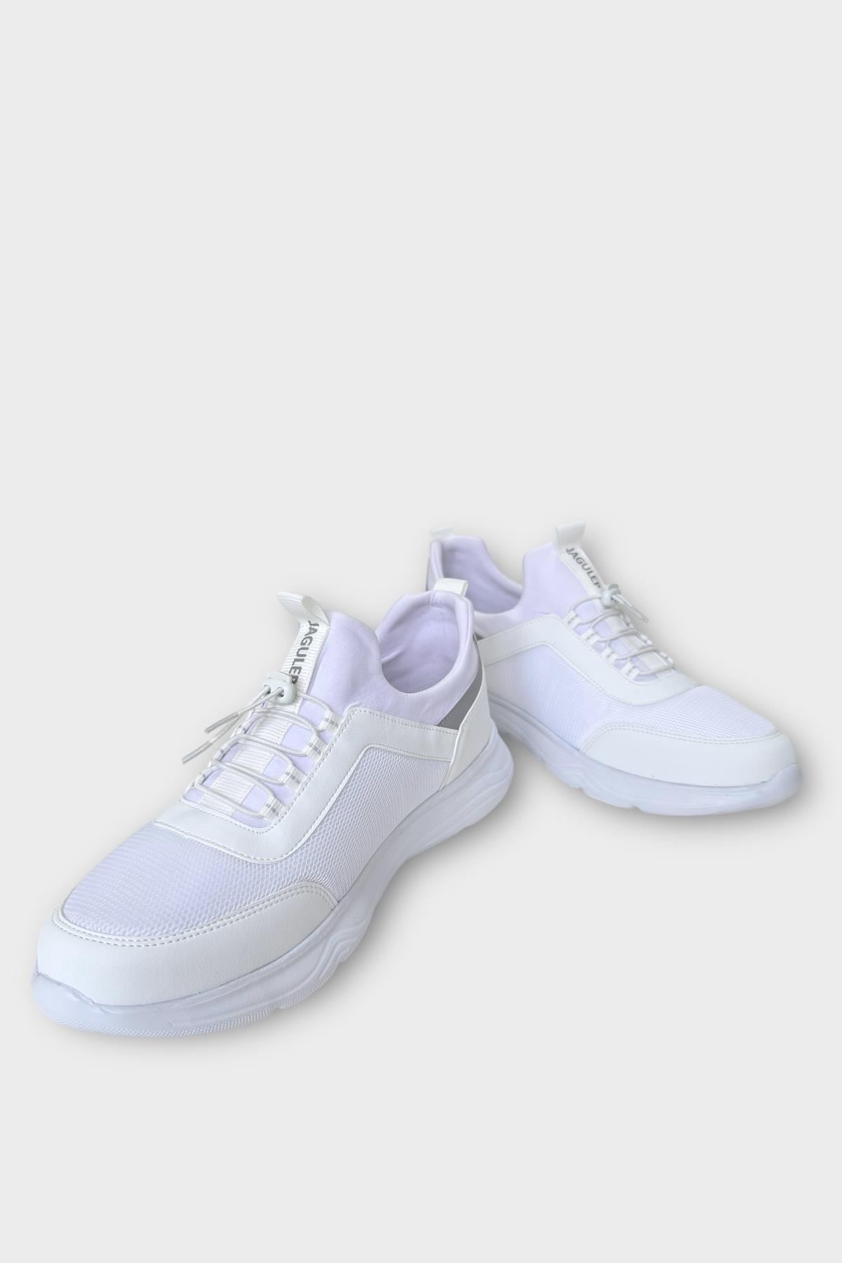 Unisex Faylon Taban Airfile Spor Ayakkabı BEYAZ