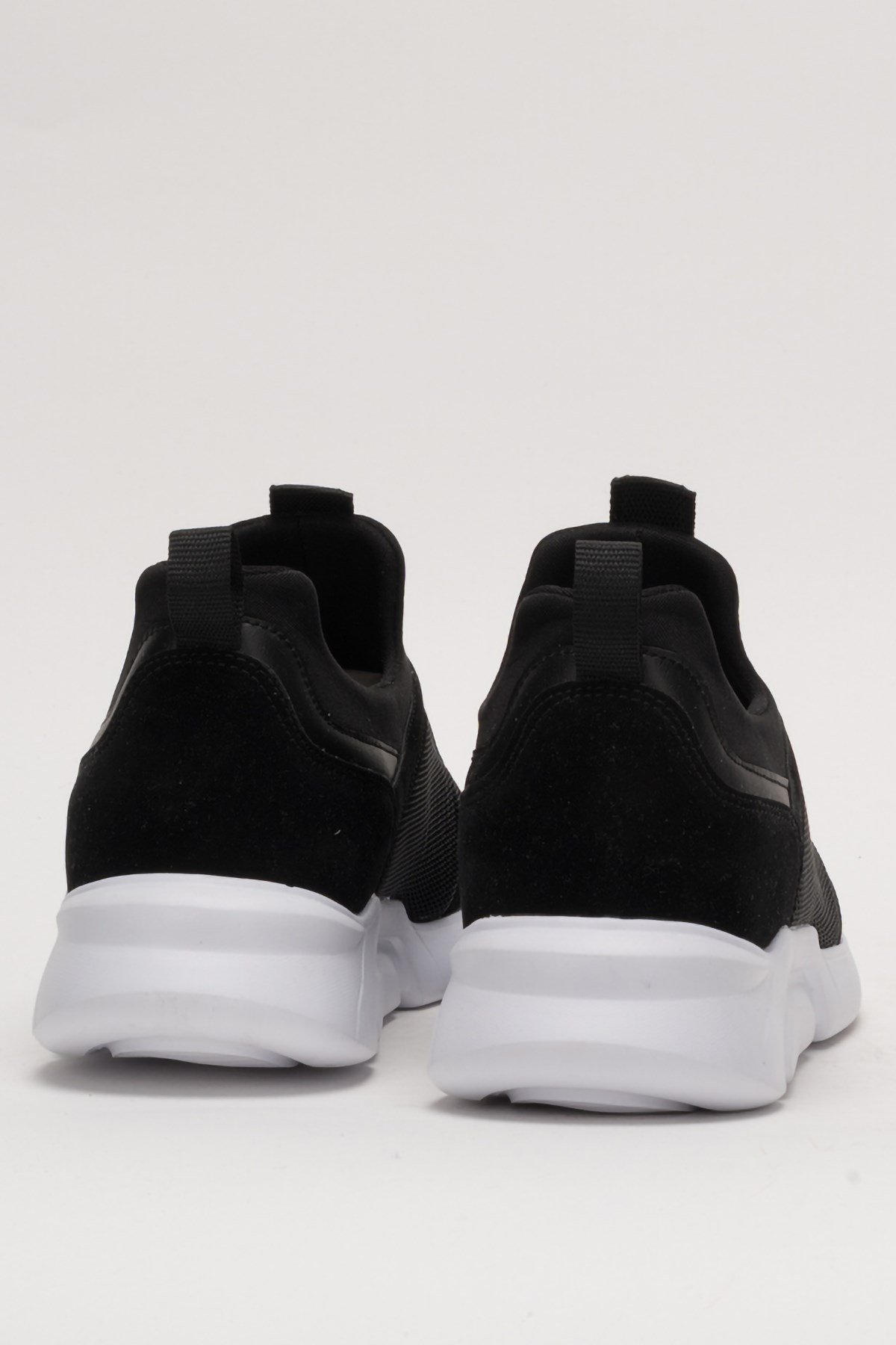 Unisex Faylon Taban Airfile Spor Ayakkabı SİYAH - BEYAZ