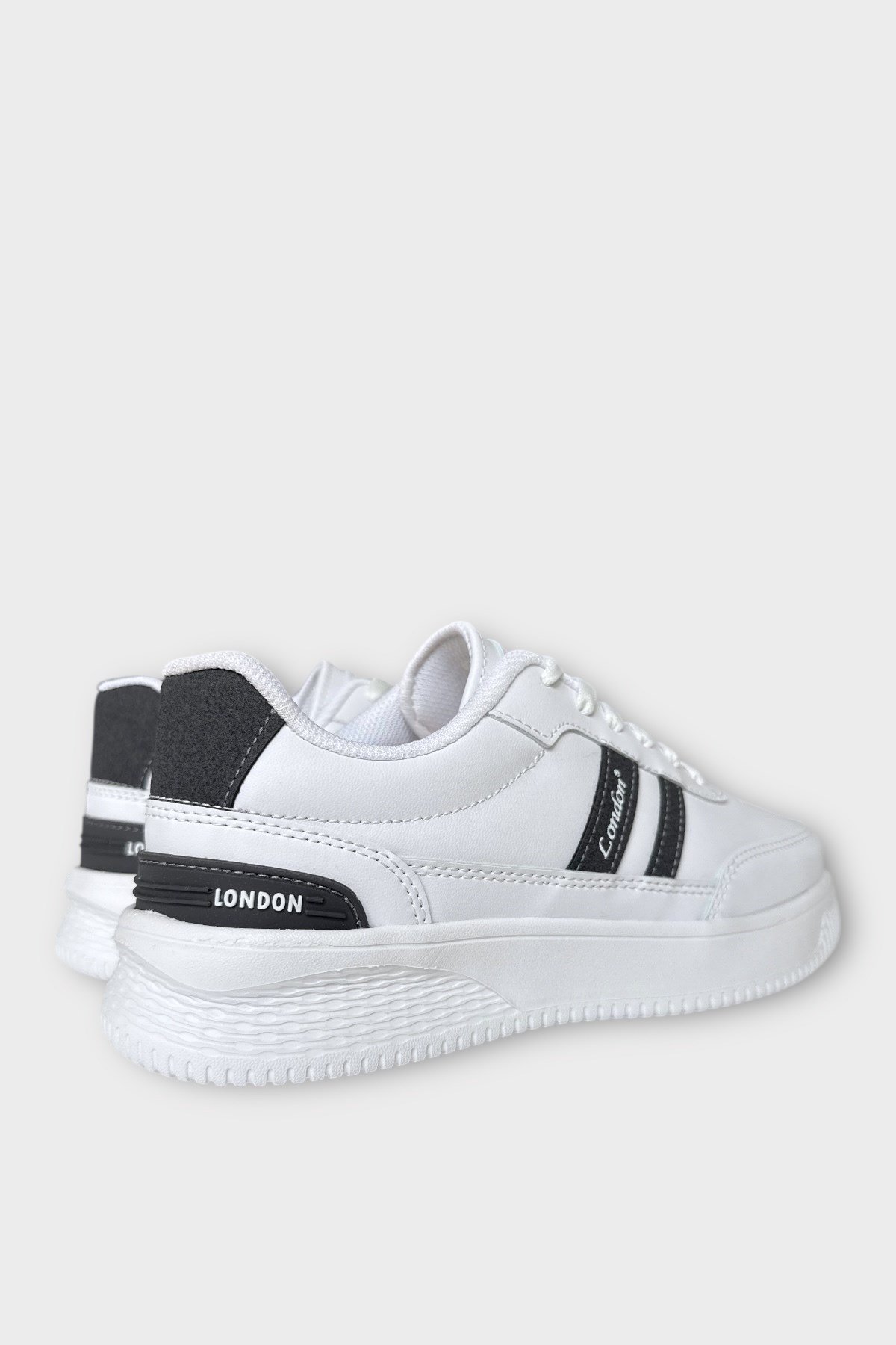 Unisex Hafif Taban Rahat Spor Ayakkabı  BEYAZ - FÜME