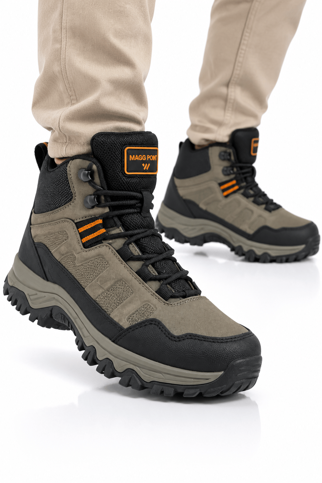 Unisex Kaydırmaz Taban Sıcak Tutan Trekking & Outdoor Bot  VİZON