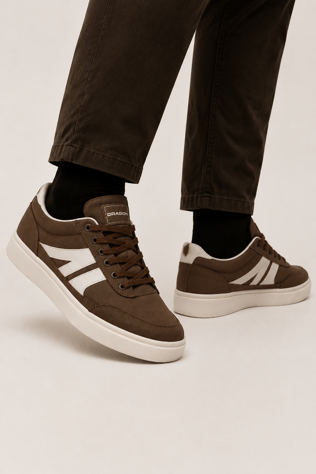 Unisex Keten Sneaker Ayakkabı KAHVERENGİ