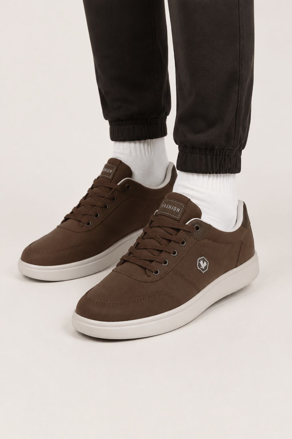 Unisex Keten Sneaker Ayakkabı KAHVERENGİ