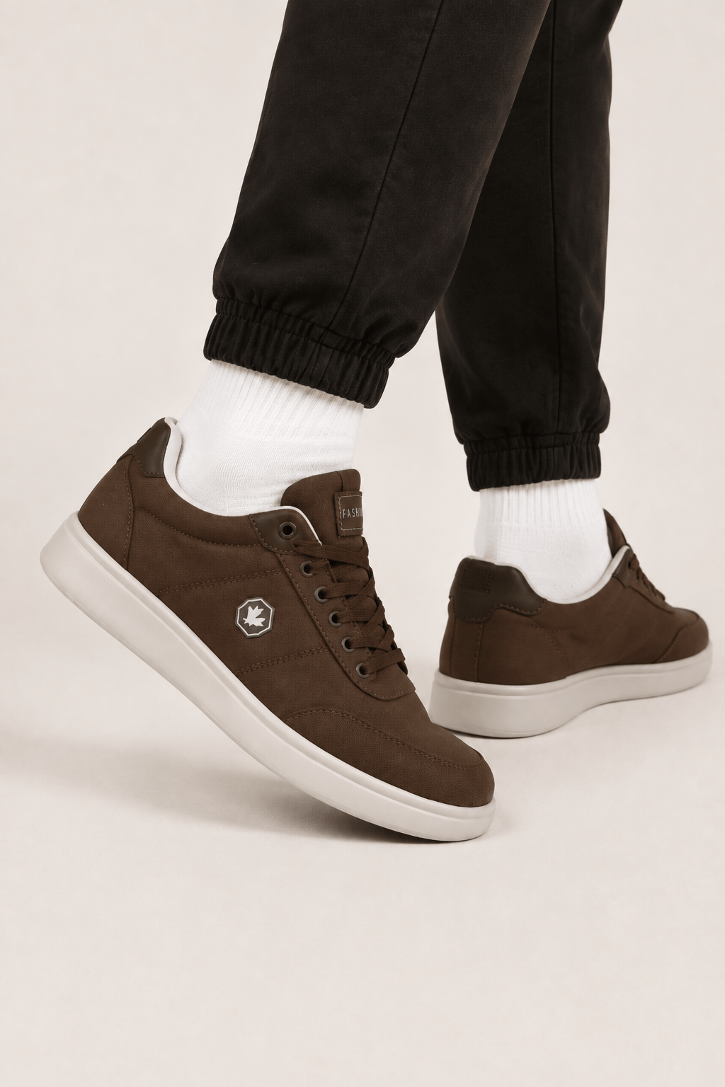 Unisex Keten Sneaker Ayakkabı KAHVERENGİ