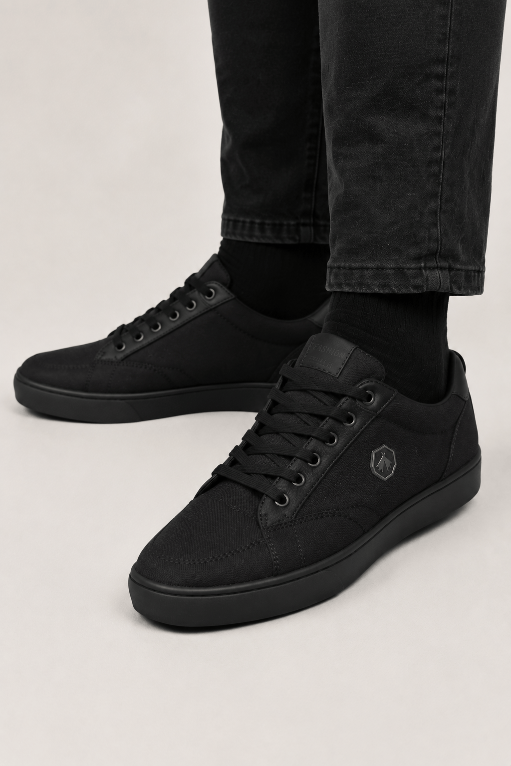 Unisex Keten Sneaker Ayakkabı SİYAH