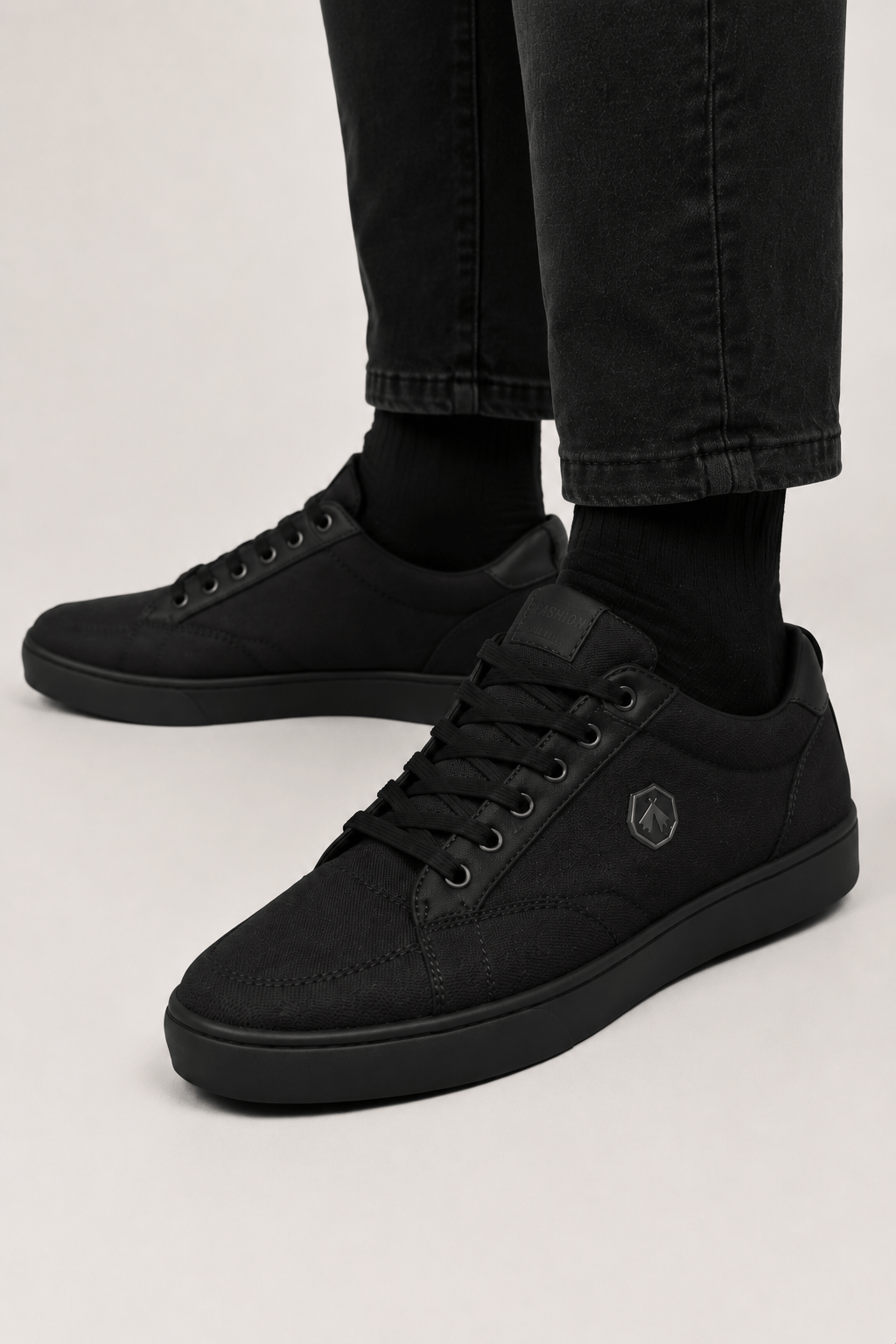 Unisex Keten Sneaker Ayakkabı SİYAH
