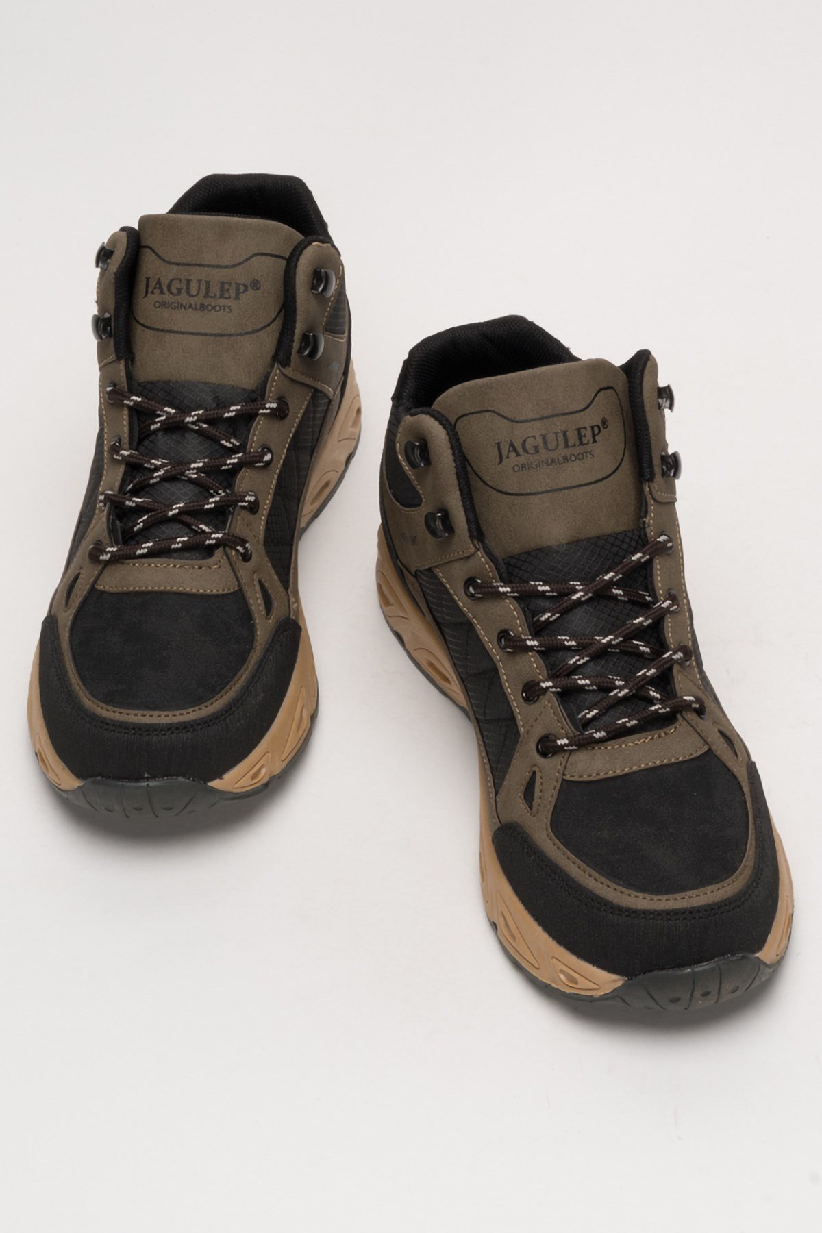 Unisex Kışlık Sağlam Dayanıklı Trekking Outdoor Bot VİZON - SİYAH