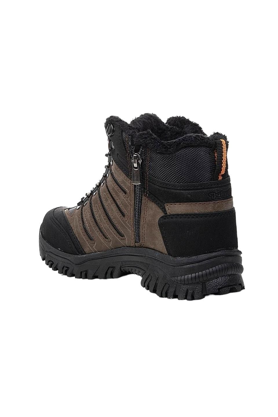 Unisex Kürklü Trekking Outdoor Bot KAHVERENGİ
