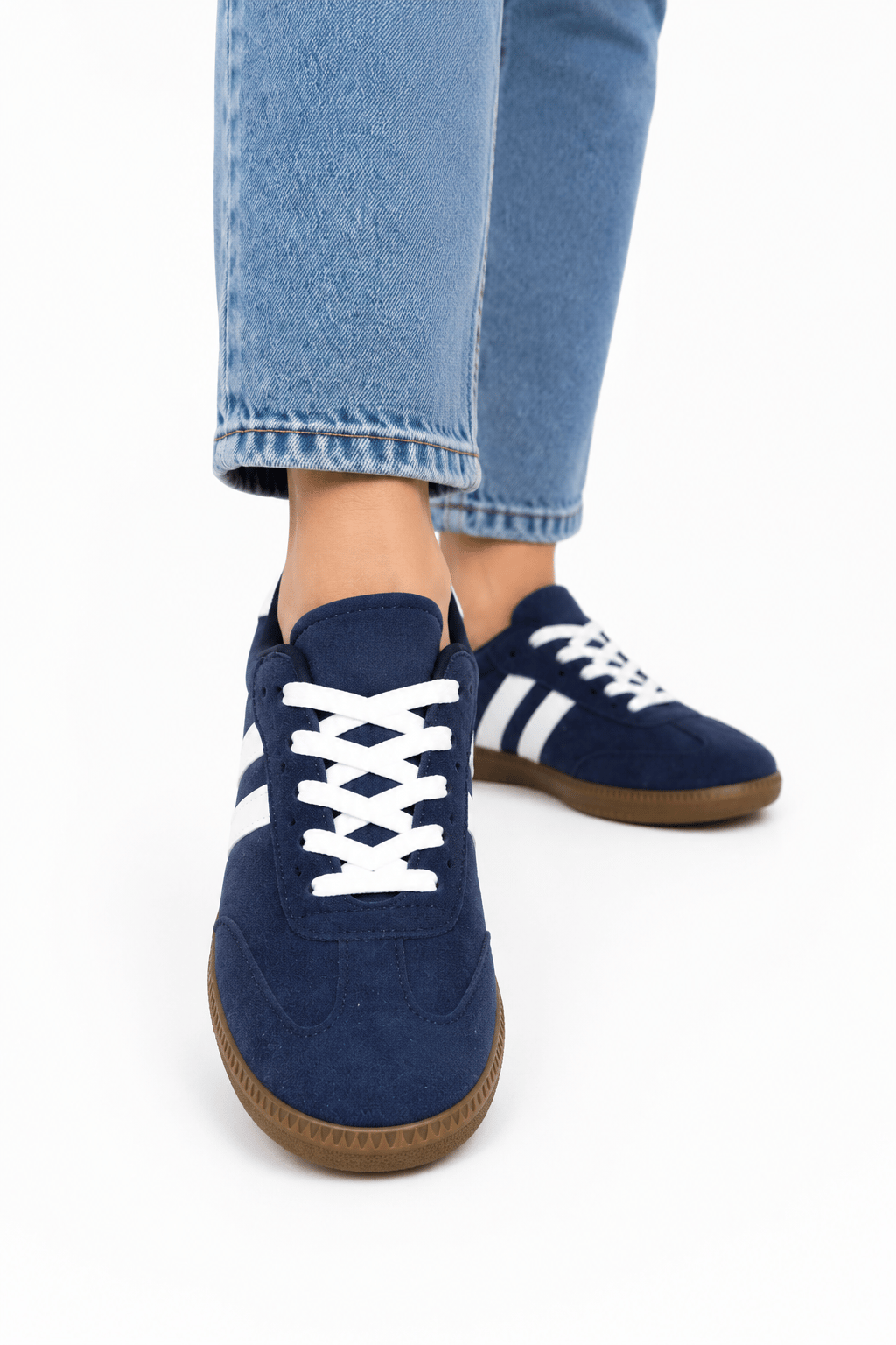 Unisex Nubuk Sneaker Ayakkabı LACİVERT