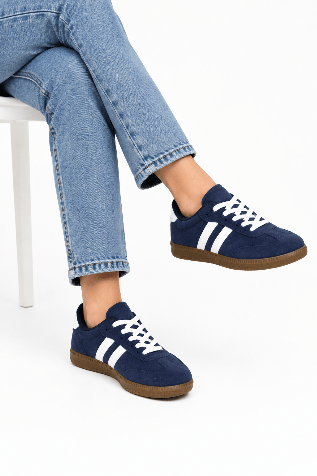 Unisex Nubuk Sneaker Ayakkabı LACİVERT
