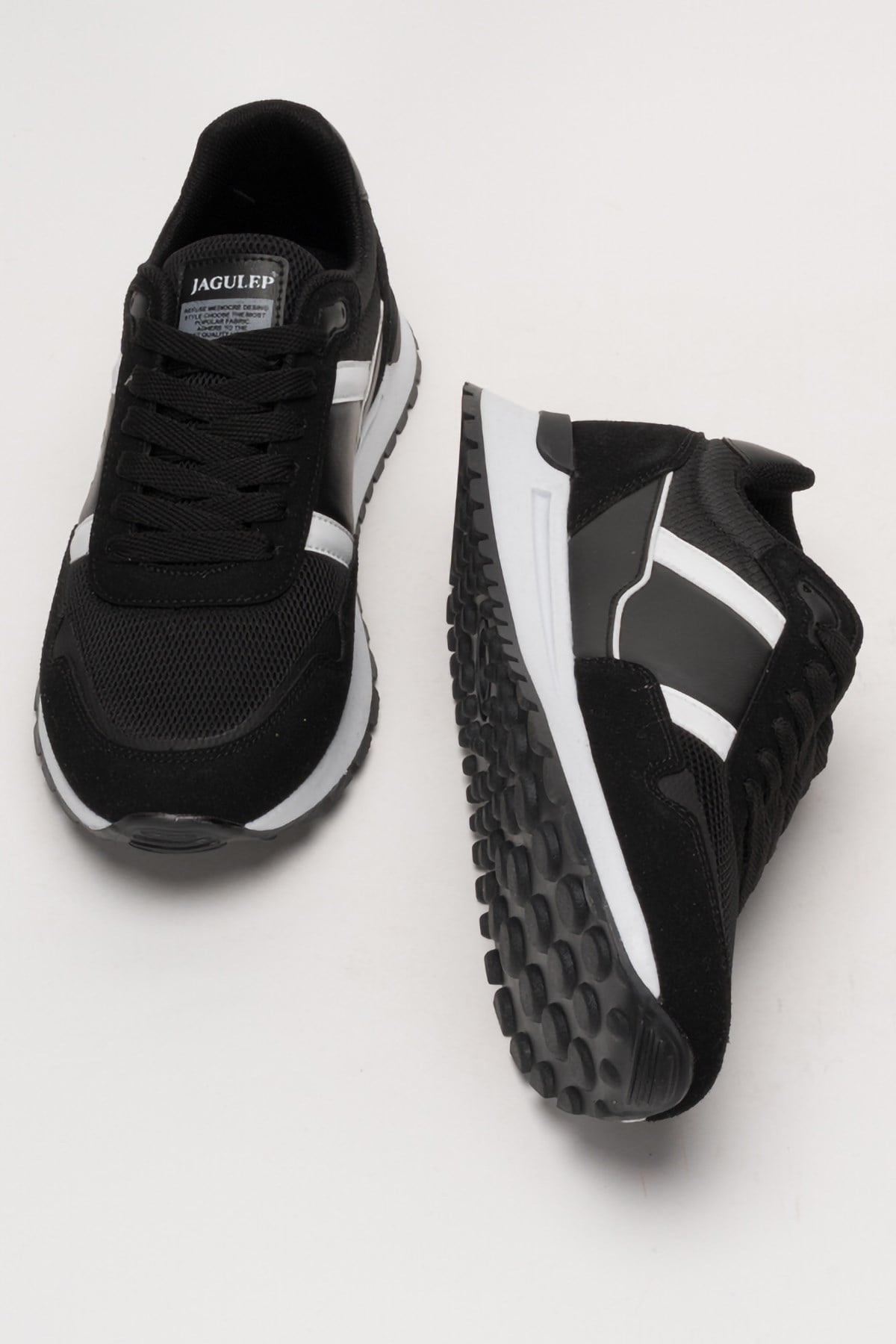 Unisex Ortopedik Airfile Spor Ayakkabı SİYAH - BEYAZ