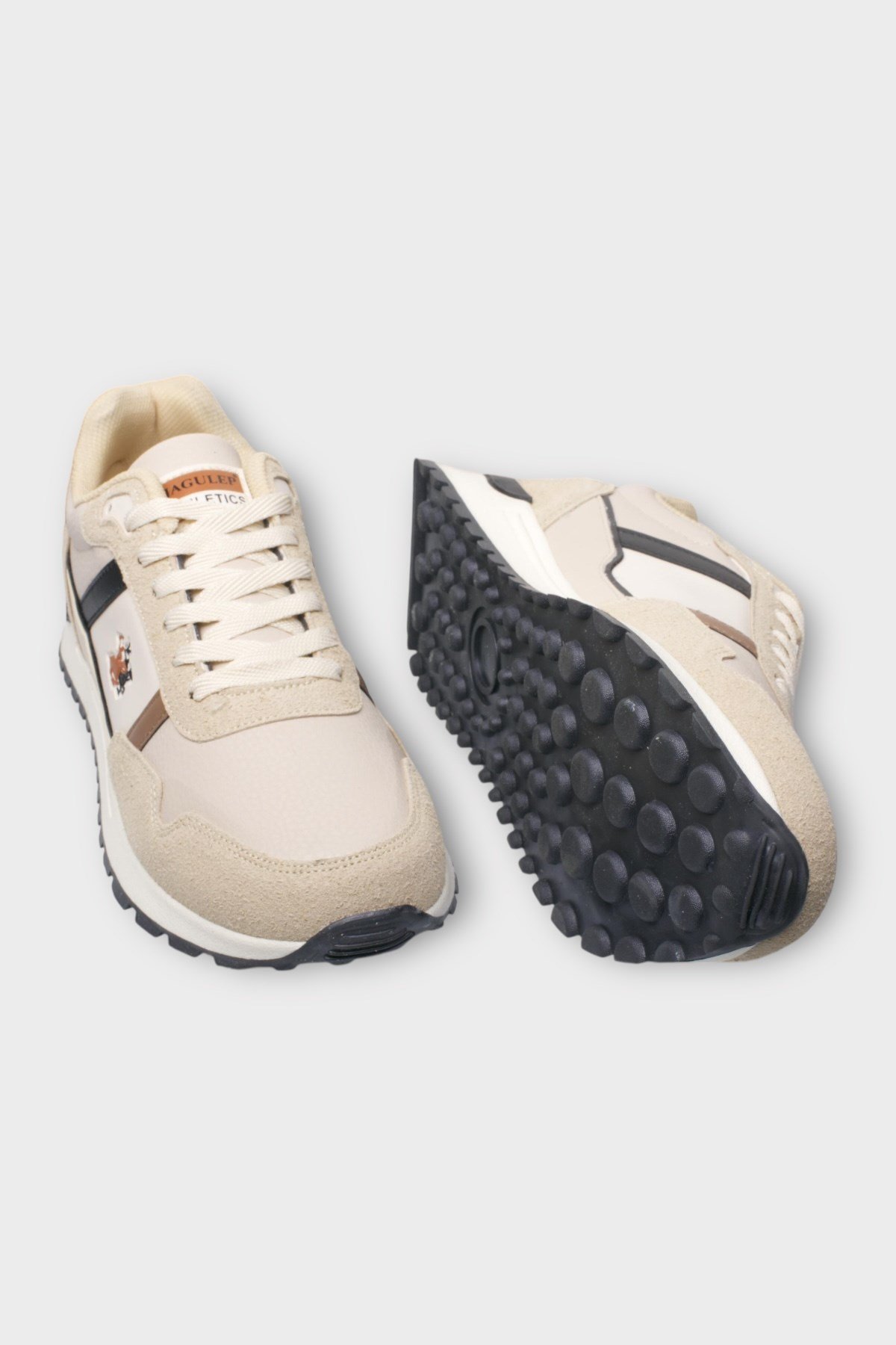 Unisex Ortopedik Cilt Yürüyüş Koşu Sneaker Spor Ayakkabı BEJ