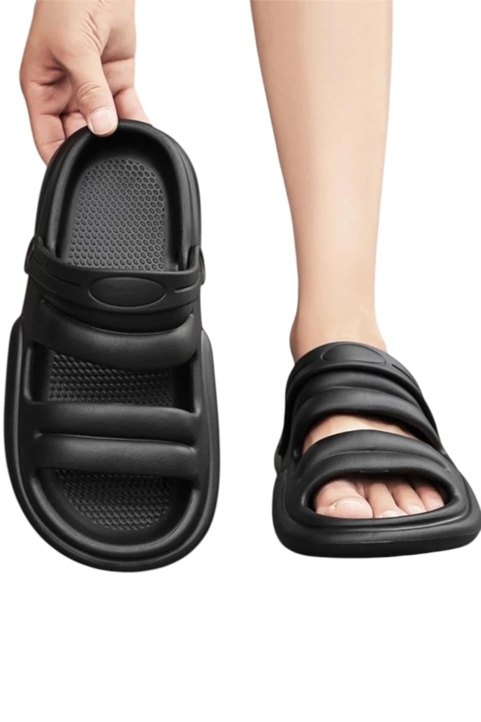 Unisex Rahat Eva Terlik SİYAH