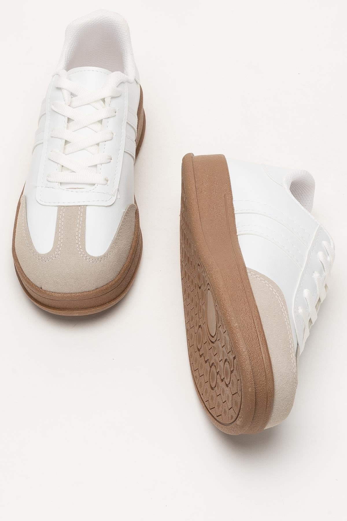 Unisex Rahat Hafif Spor Sneaker Ayakkabı  BEYAZ