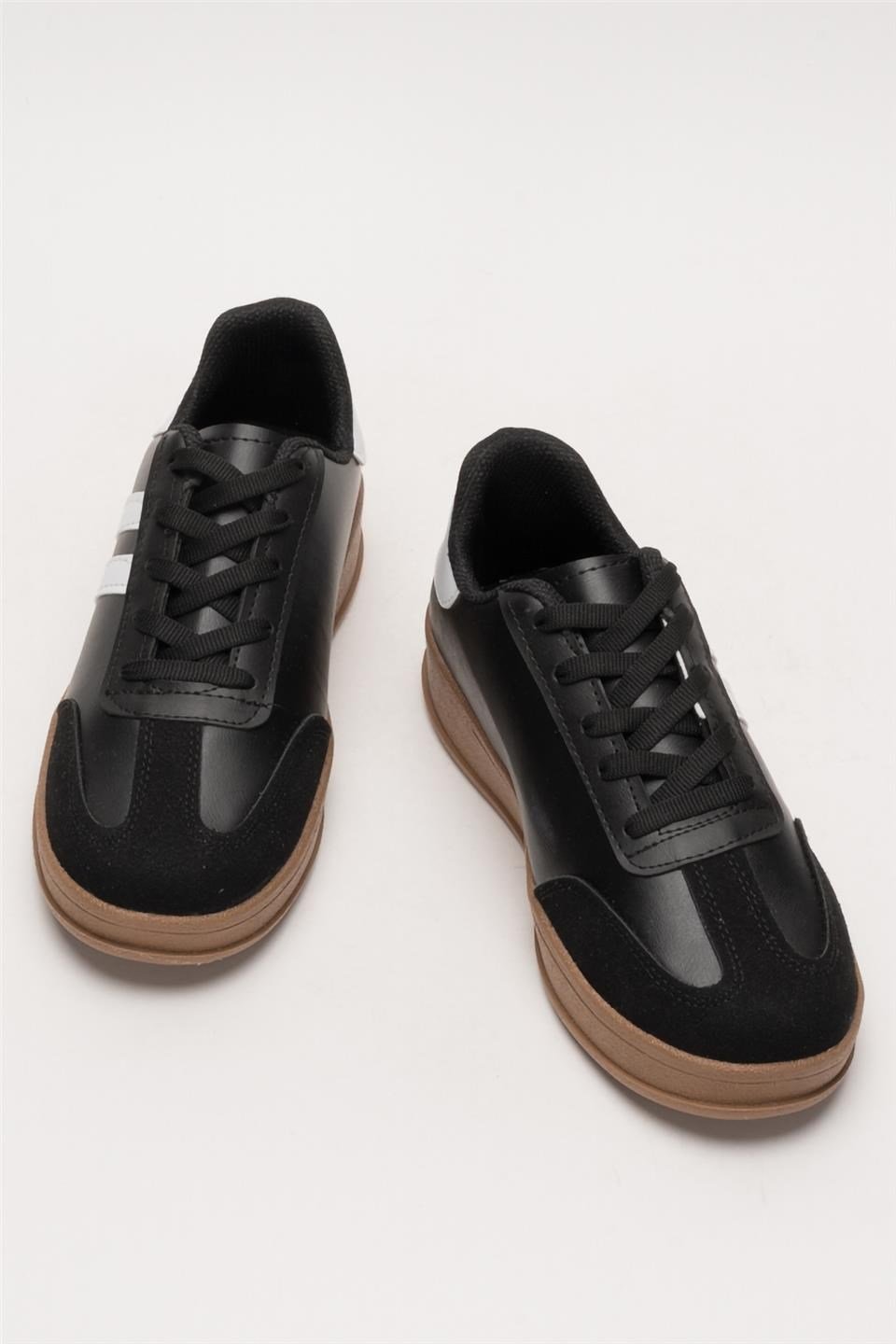 Unisex Rahat Hafif Spor Sneaker Ayakkabı  SİYAH - BEYAZ