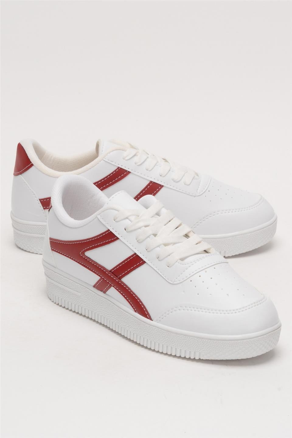 Unisex Sneaker Ayakkabı BEYAZ - KIRMIZI