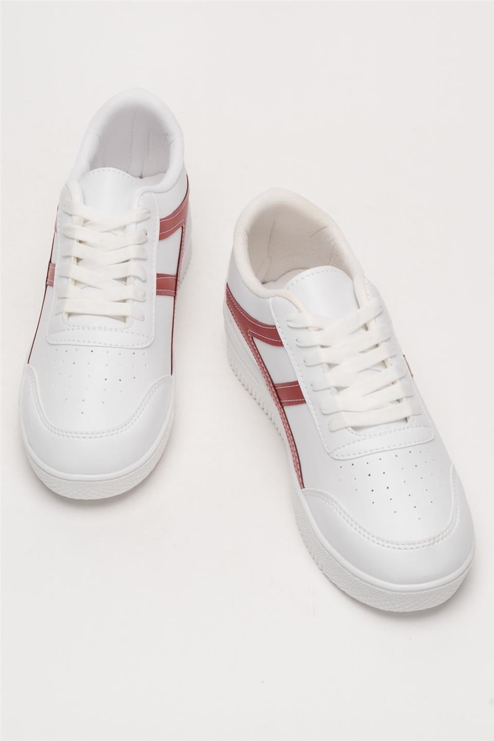 Unisex Sneaker Ayakkabı BEYAZ - KIRMIZI