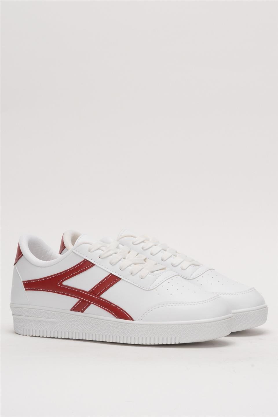 Unisex Sneaker Ayakkabı BEYAZ - KIRMIZI
