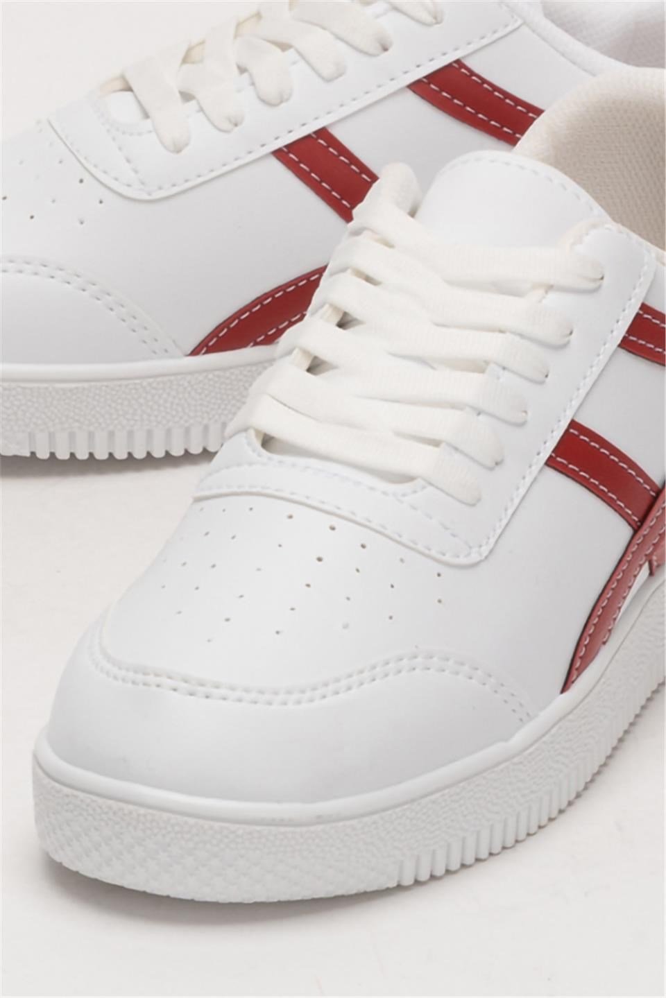 Unisex Sneaker Ayakkabı BEYAZ - KIRMIZI