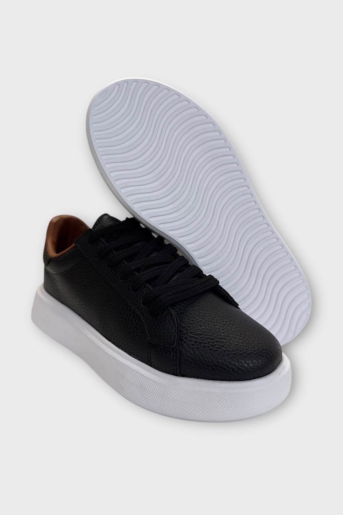 Unisex Sneaker Ayakkabı SİYAH - KAHVERENGİ