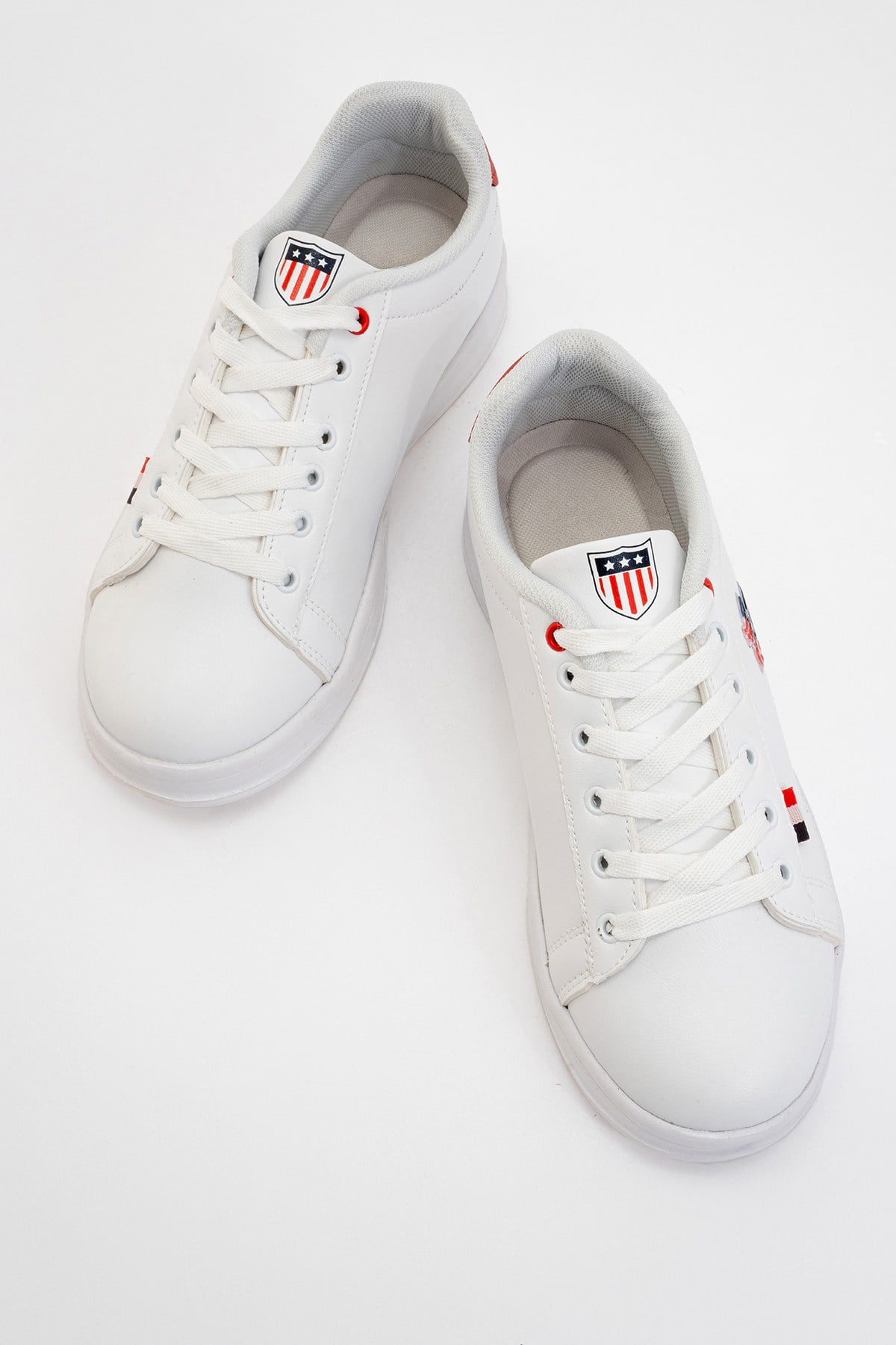 Unisex Sneaker Spor Ayakkabı BEYAZ - KIRMIZI