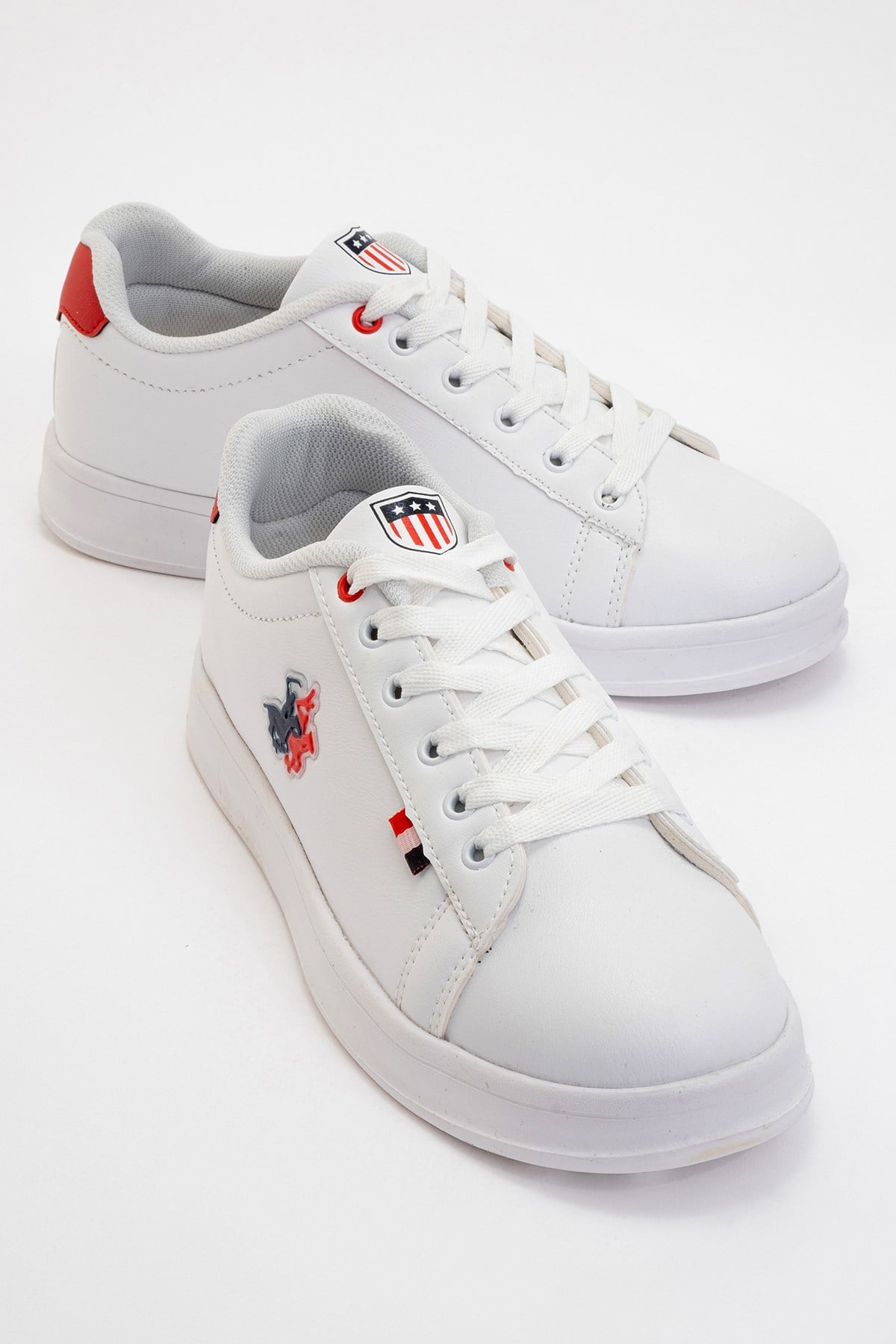 Unisex Sneaker Spor Ayakkabı BEYAZ - KIRMIZI