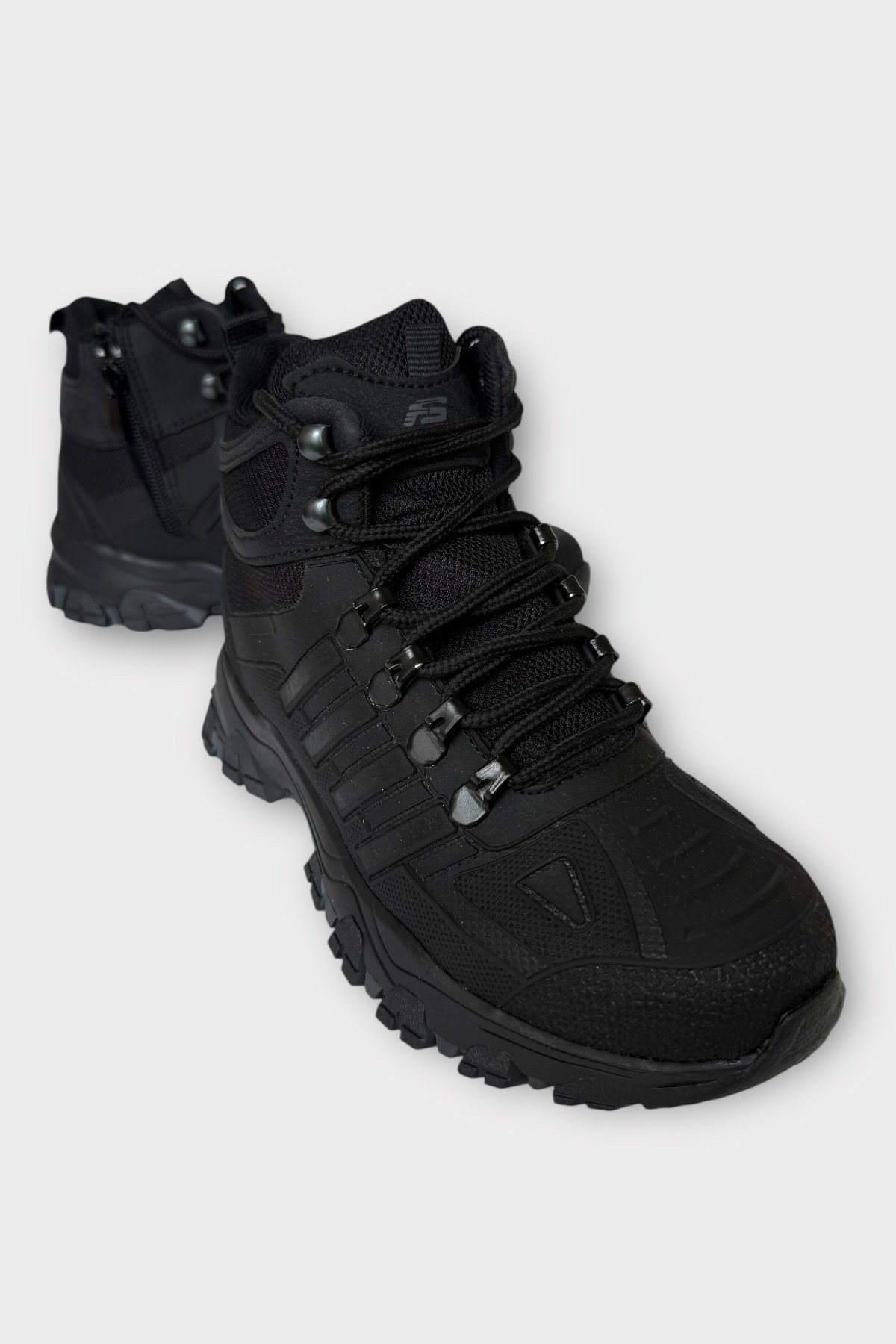 Unısex Soğuk Geçirmez Fermuarlı Trekking & Outdoor Bot SİYAH