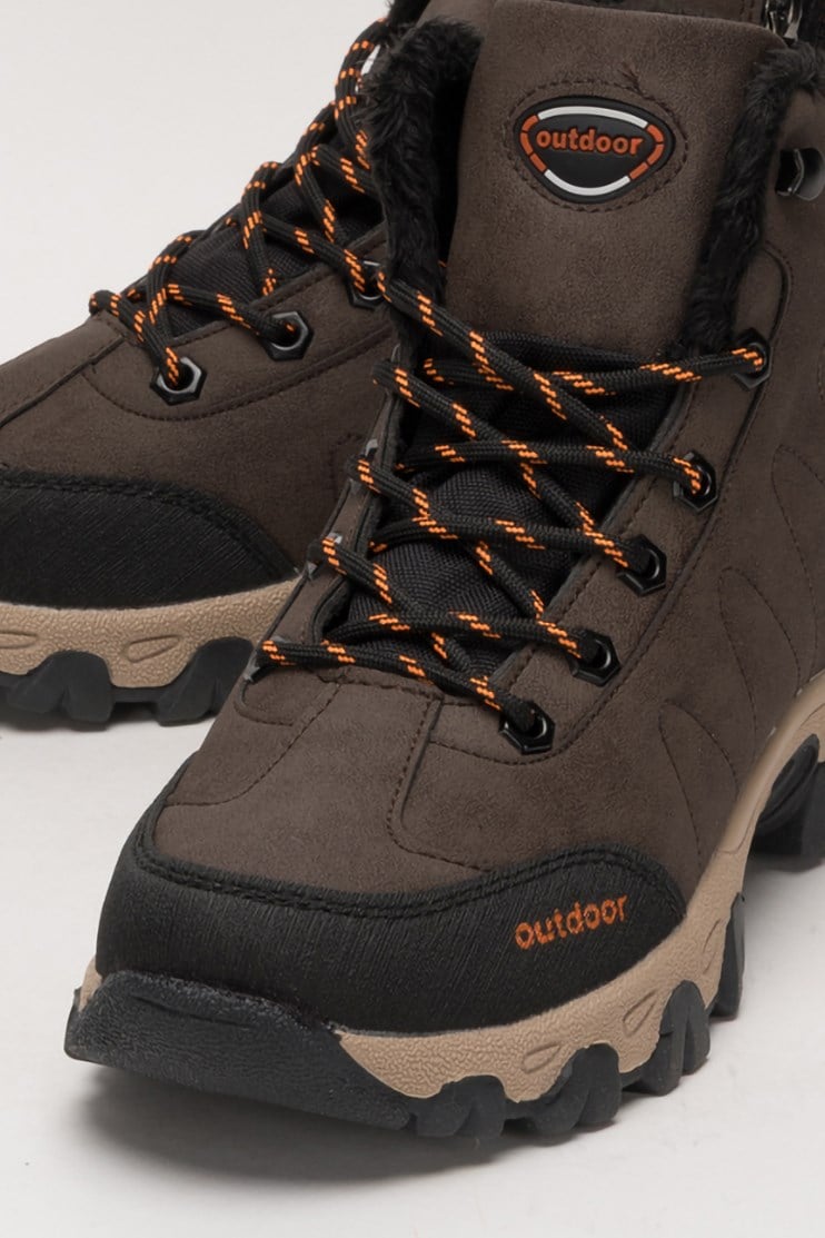 Unisex Soğuk Geçirmez Uzun Outdoor Trekking Bot KAHVERENGİ
