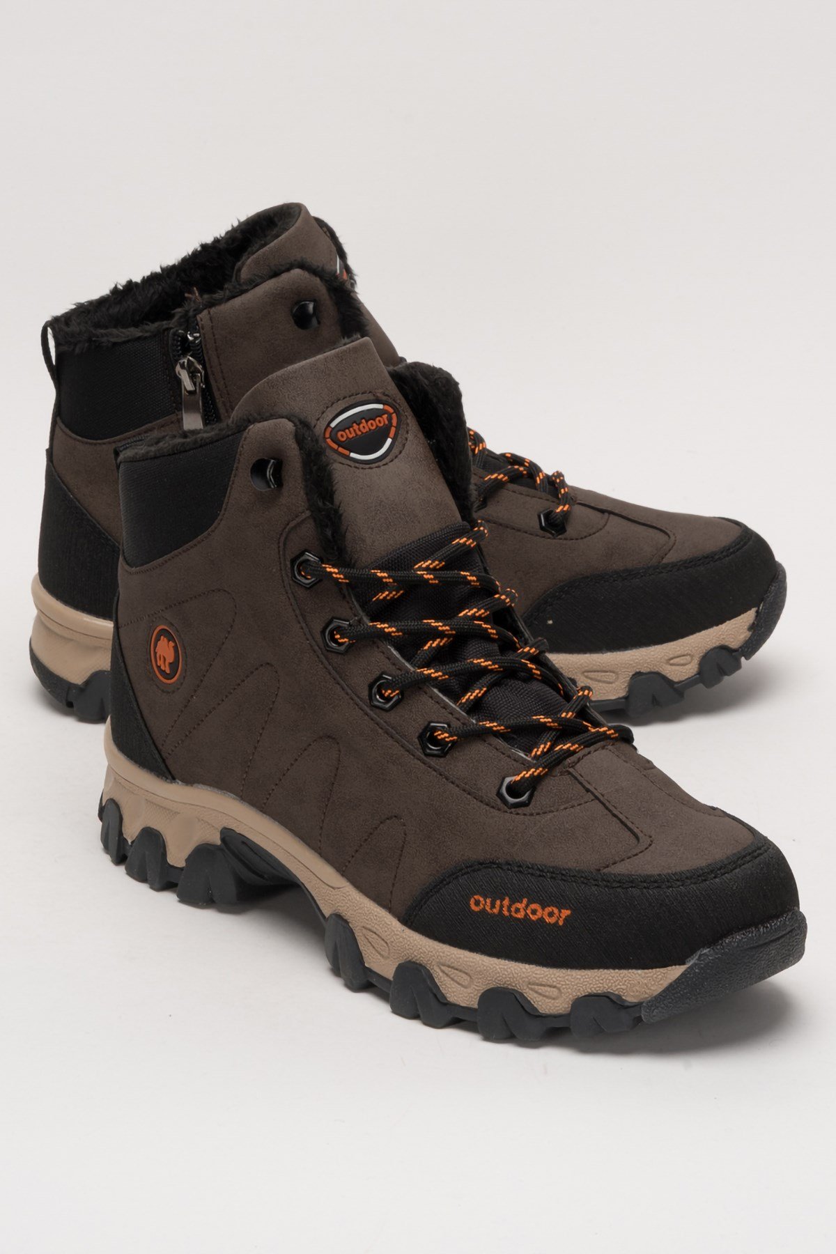 Unisex Soğuk Geçirmez Uzun Outdoor Trekking Bot KAHVERENGİ