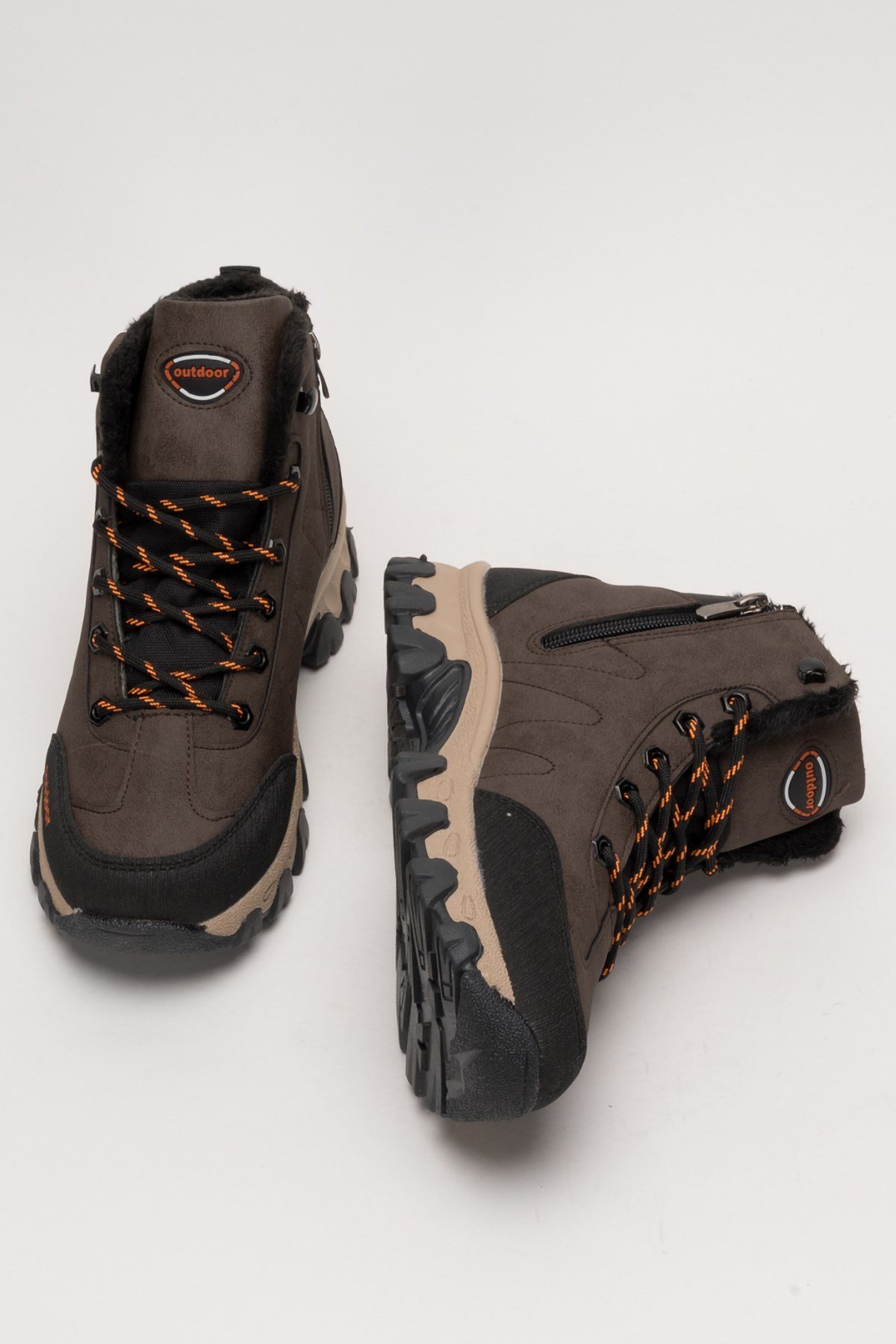 Unisex Soğuk Geçirmez Uzun Outdoor Trekking Bot KAHVERENGİ