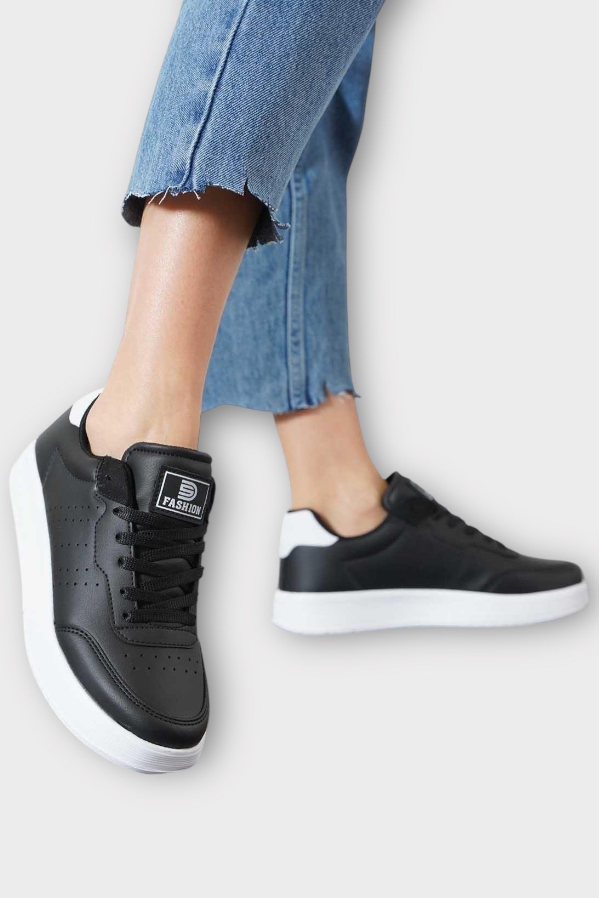 Unisex Spor Ayakkabı SİYAH - BEYAZ