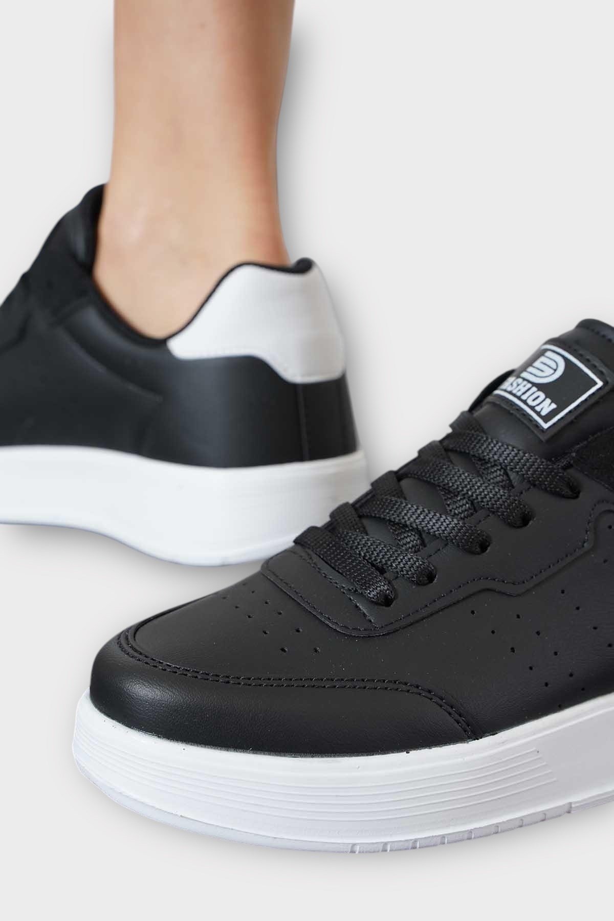 Unisex Spor Ayakkabı SİYAH - BEYAZ