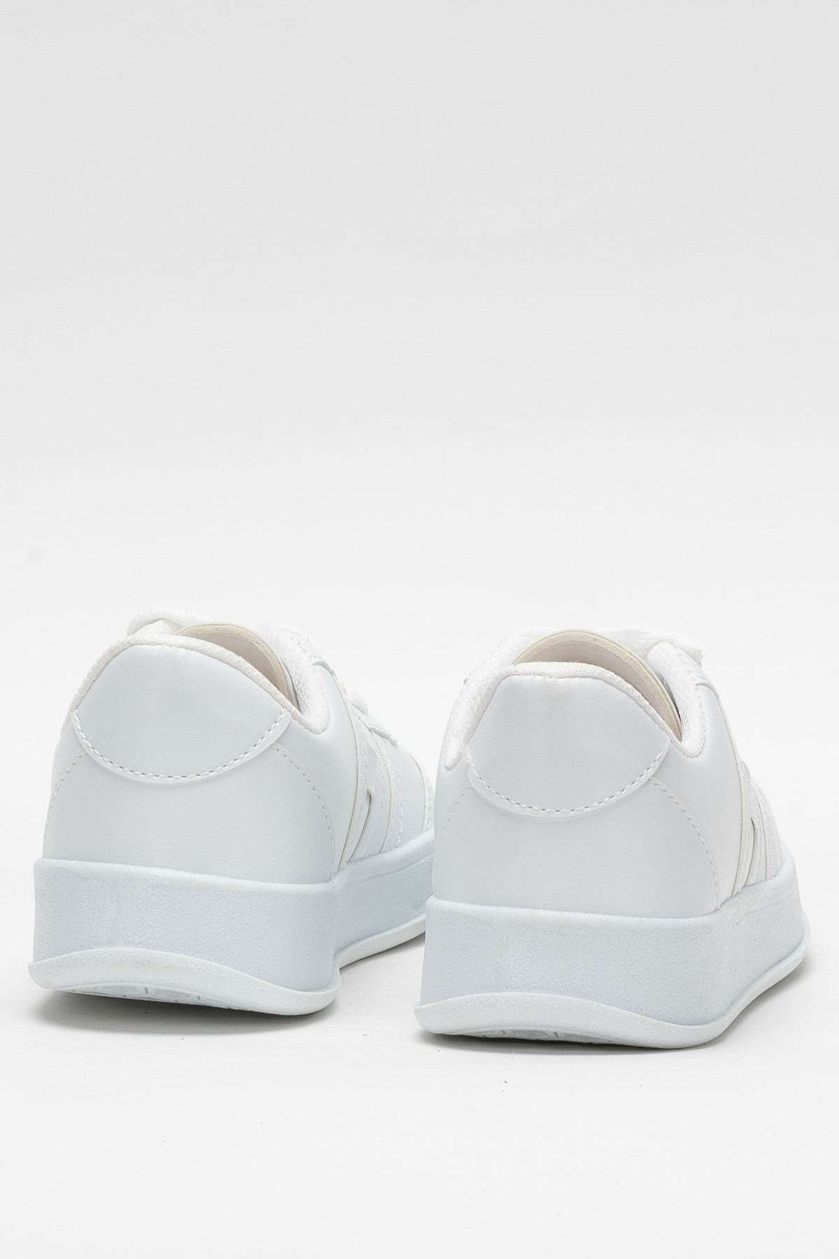 Unisex Spor Sneaker Ayakkabı BEYAZ