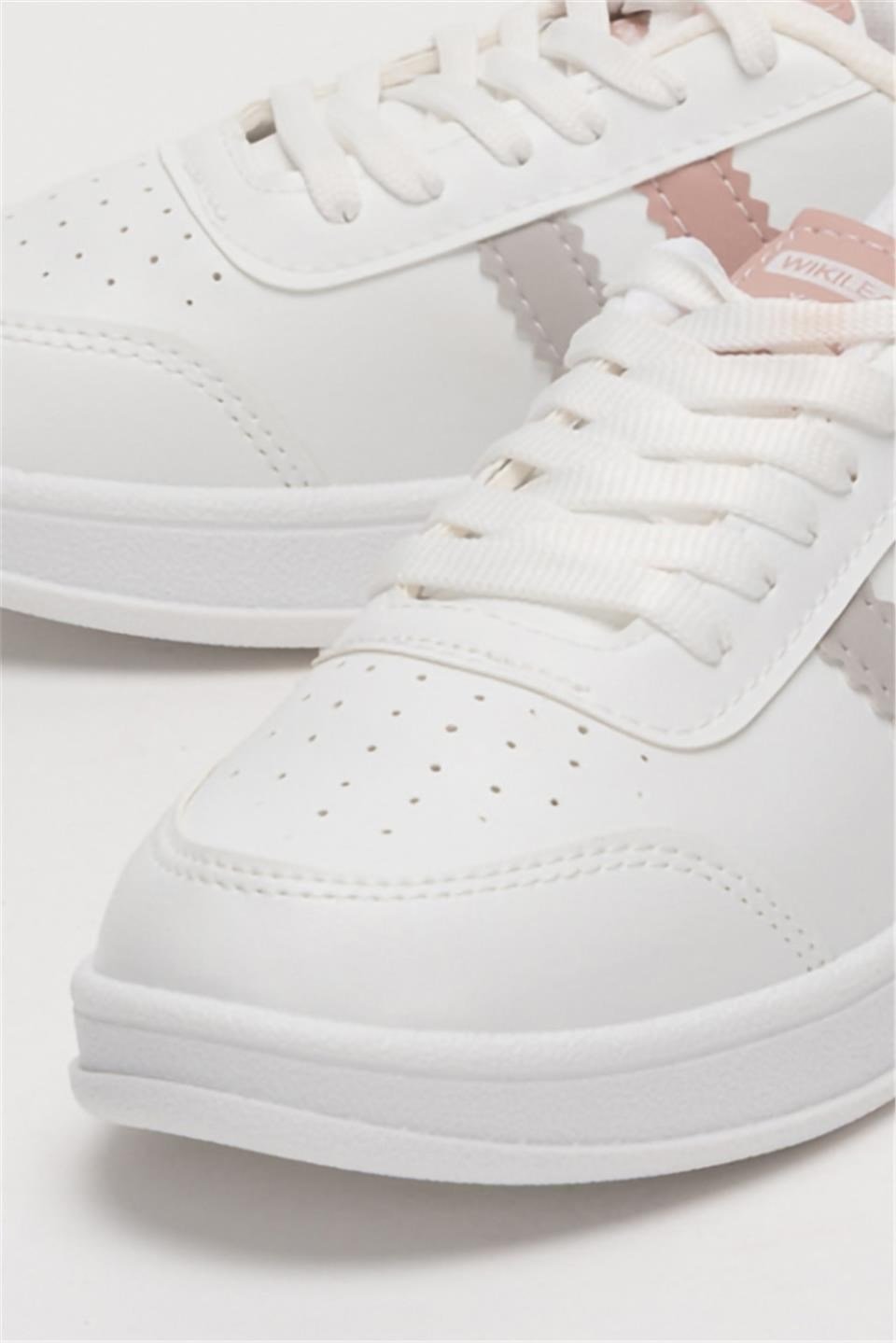 Unisex Spor Sneaker Ayakkabı BEYAZ - PEMBE