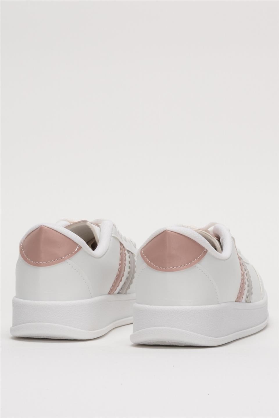 Unisex Spor Sneaker Ayakkabı BEYAZ - PEMBE