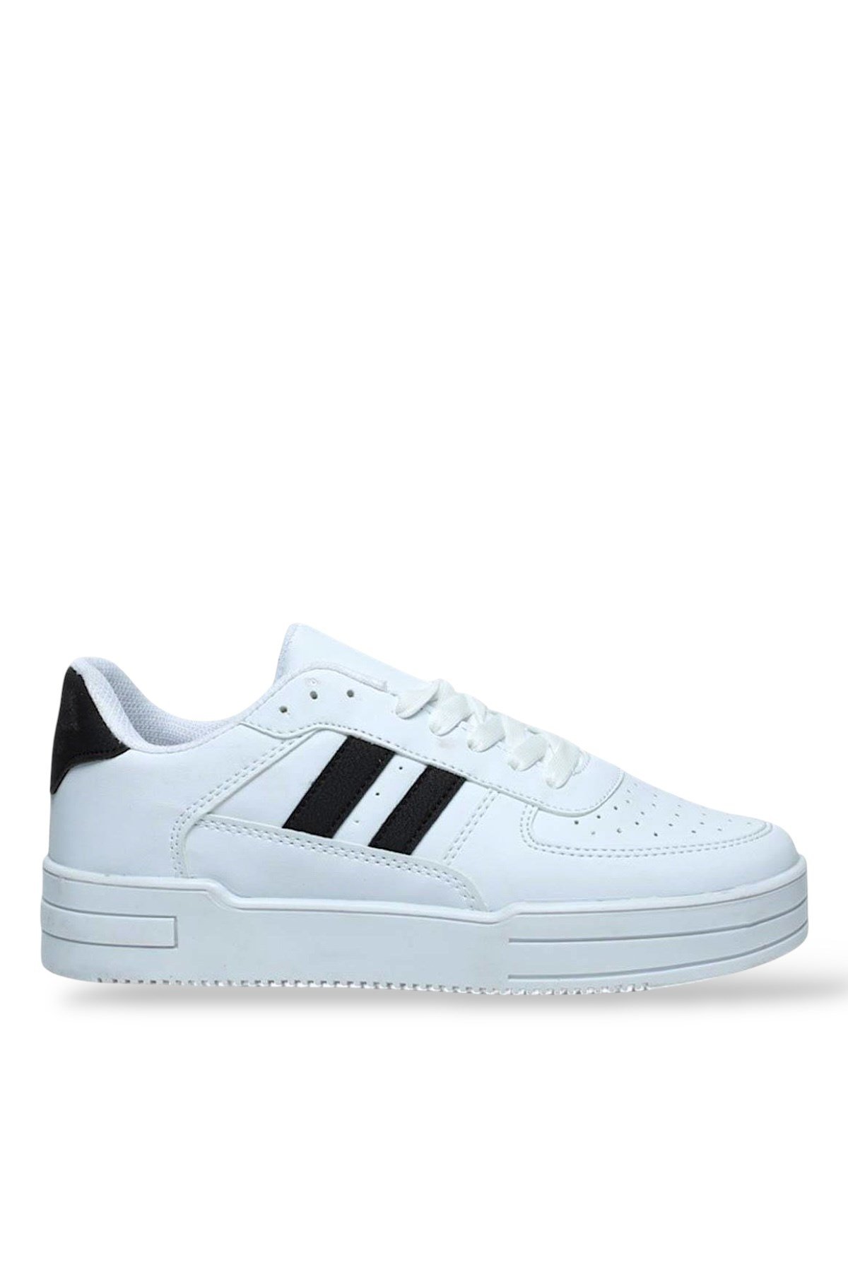 Unisex Spor Sneaker Ayakkabı BEYAZ - SİYAH
