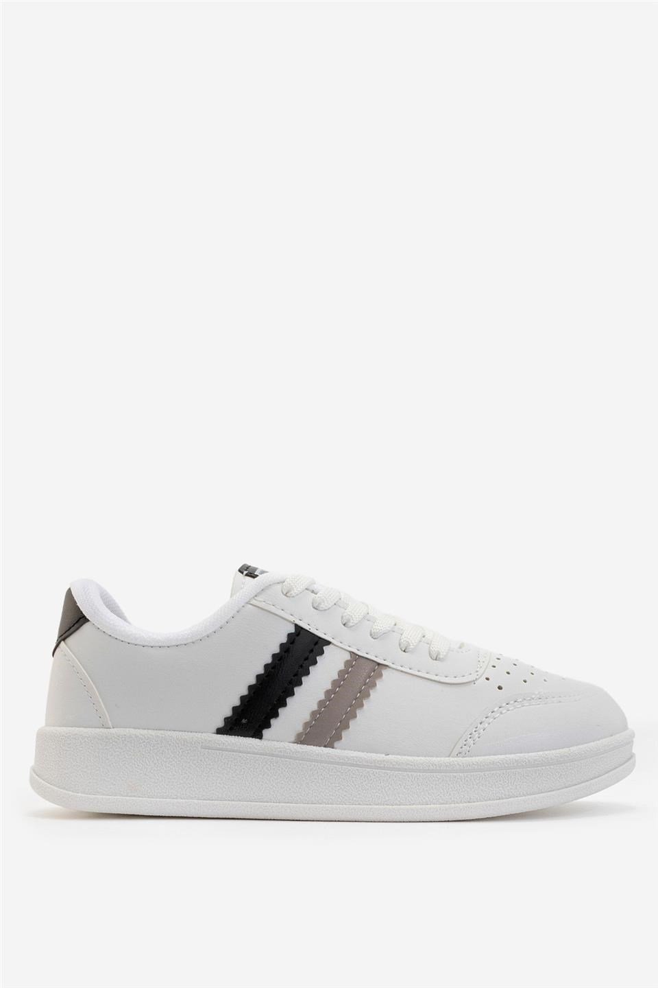 Unisex Spor Sneaker Ayakkabı BEYAZ - SİYAH